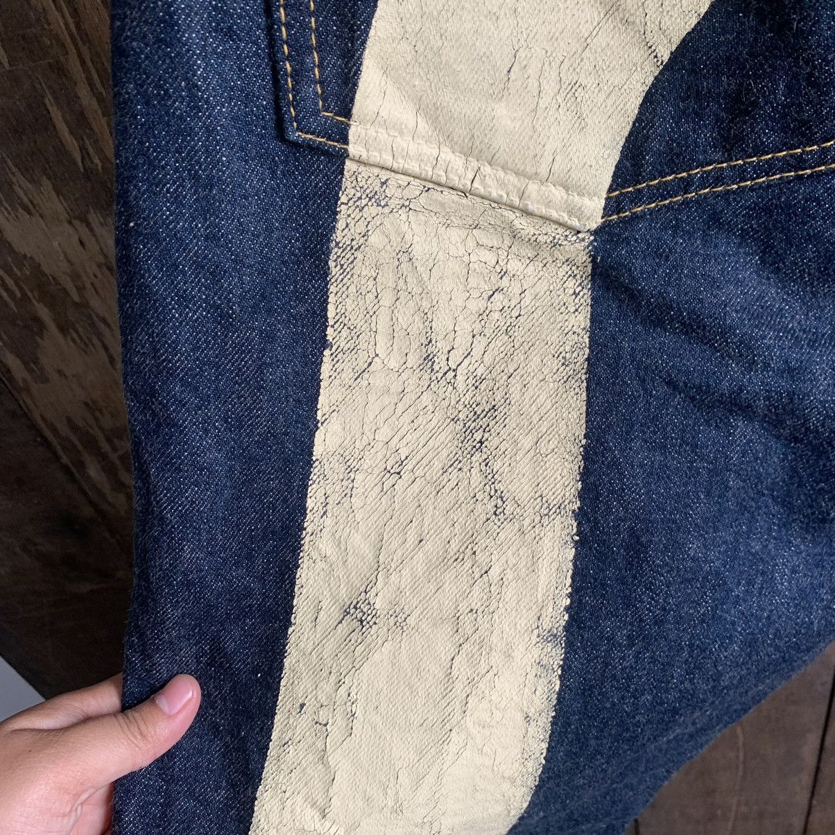 Evisu Vintage Evisu White Daicock Selvedge Indigo Denim Jeans Size US 32 / EU 48 - 11 Thumbnail