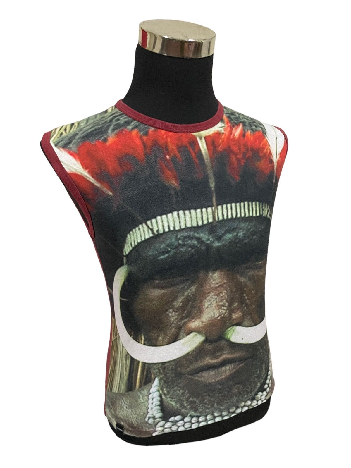 Desigual Rare🔥Desigual Japan Native Tribal Art Sleeveless Tee Size US S / EU 44-46 / 1 - 8 Thumbnail