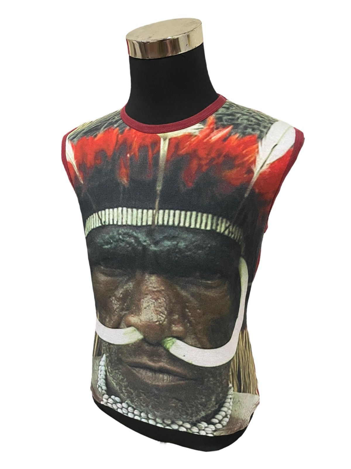 Desigual Rare🔥Desigual Japan Native Tribal Art Sleeveless Tee Size US S / EU 44-46 / 1 - 7 Thumbnail