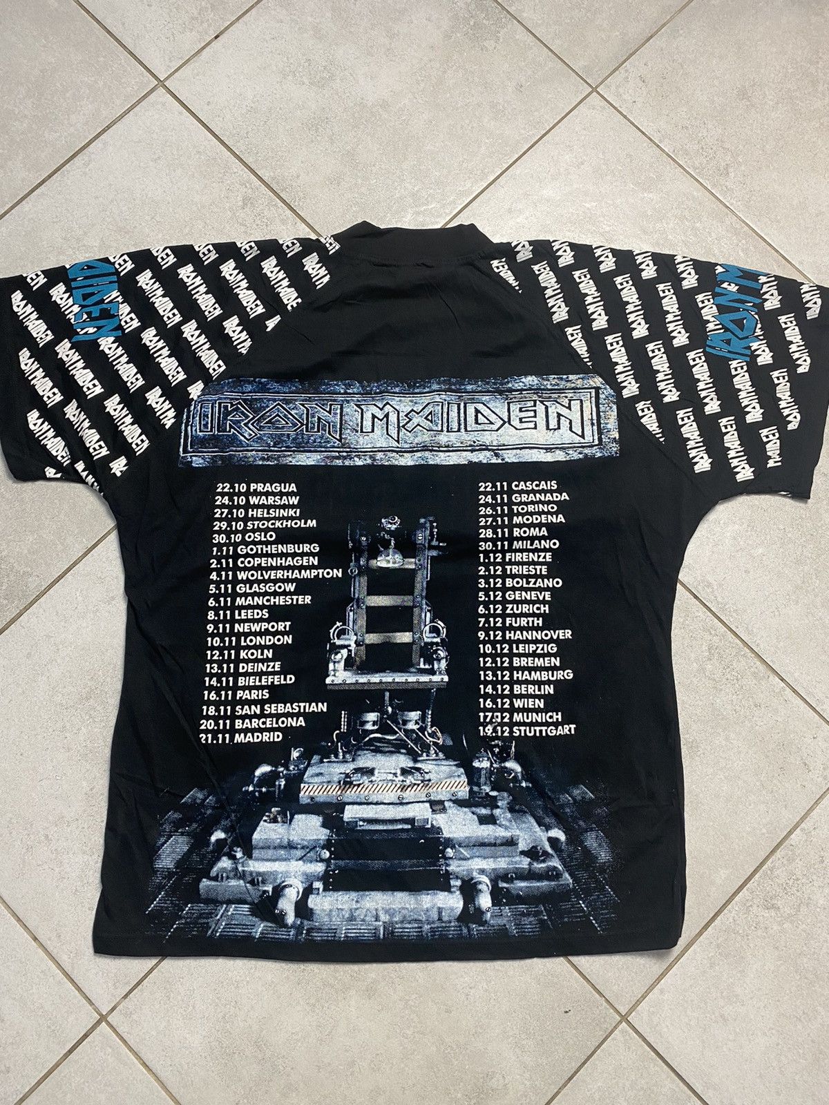 Band Tees Vintage 1995 Iron Maiden X Factor Rock Band Promo Empire Tee Size US XL / EU 56 / 4 - 2 Thumbnail