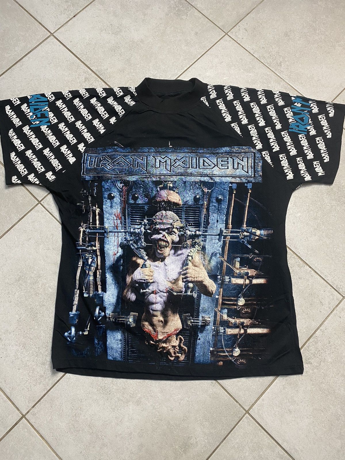Vintage 1995 Iron Maiden X Factor Rock Band Promo Empire Tee