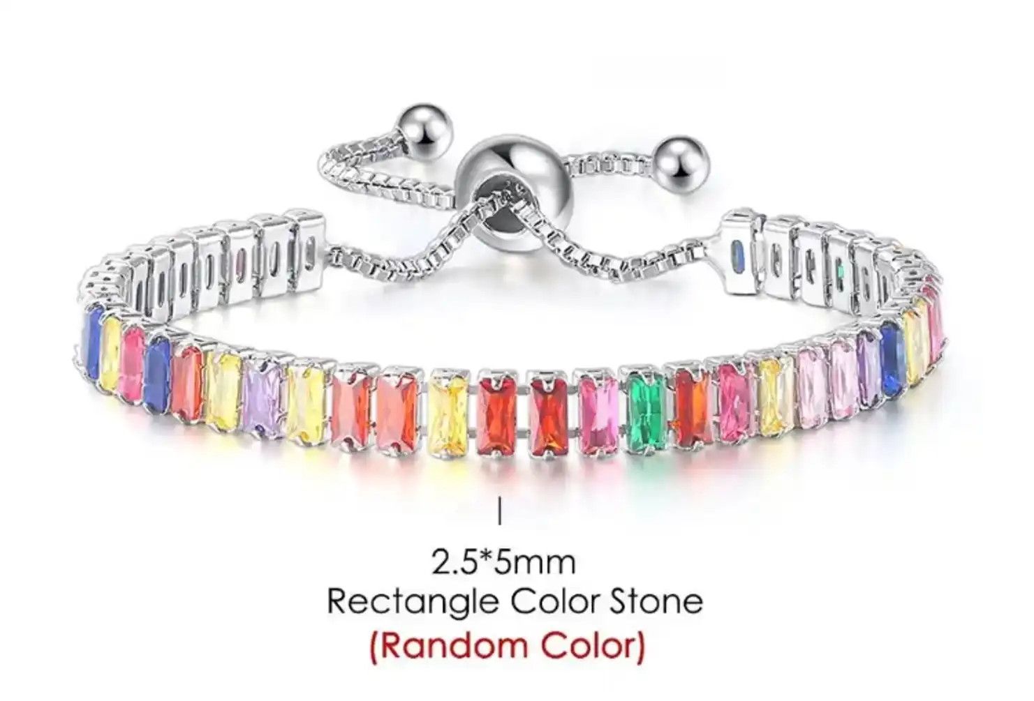 Jewelry Colorfull Stone Adjustable Bracelet Size ONE SIZE - 4 Thumbnail