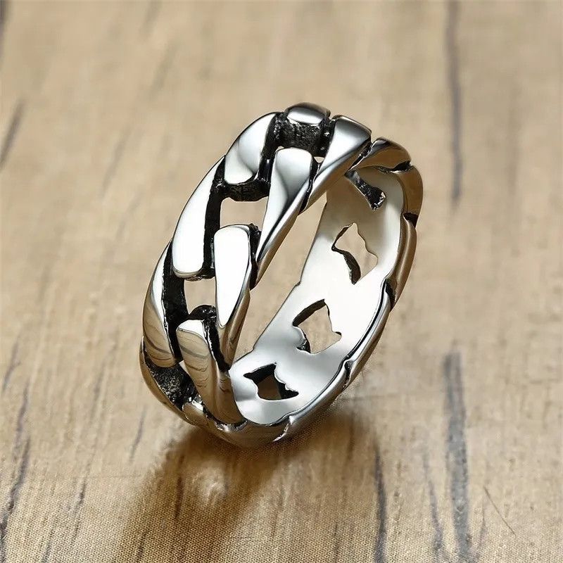 Jewelry 7MM Silver Color Ring (Size 7-12) Size ONE SIZE - 3 Thumbnail