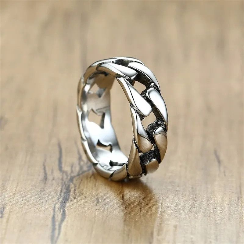 Jewelry 7MM Silver Color Ring (Size 7-12) Size ONE SIZE - 2 Thumbnail
