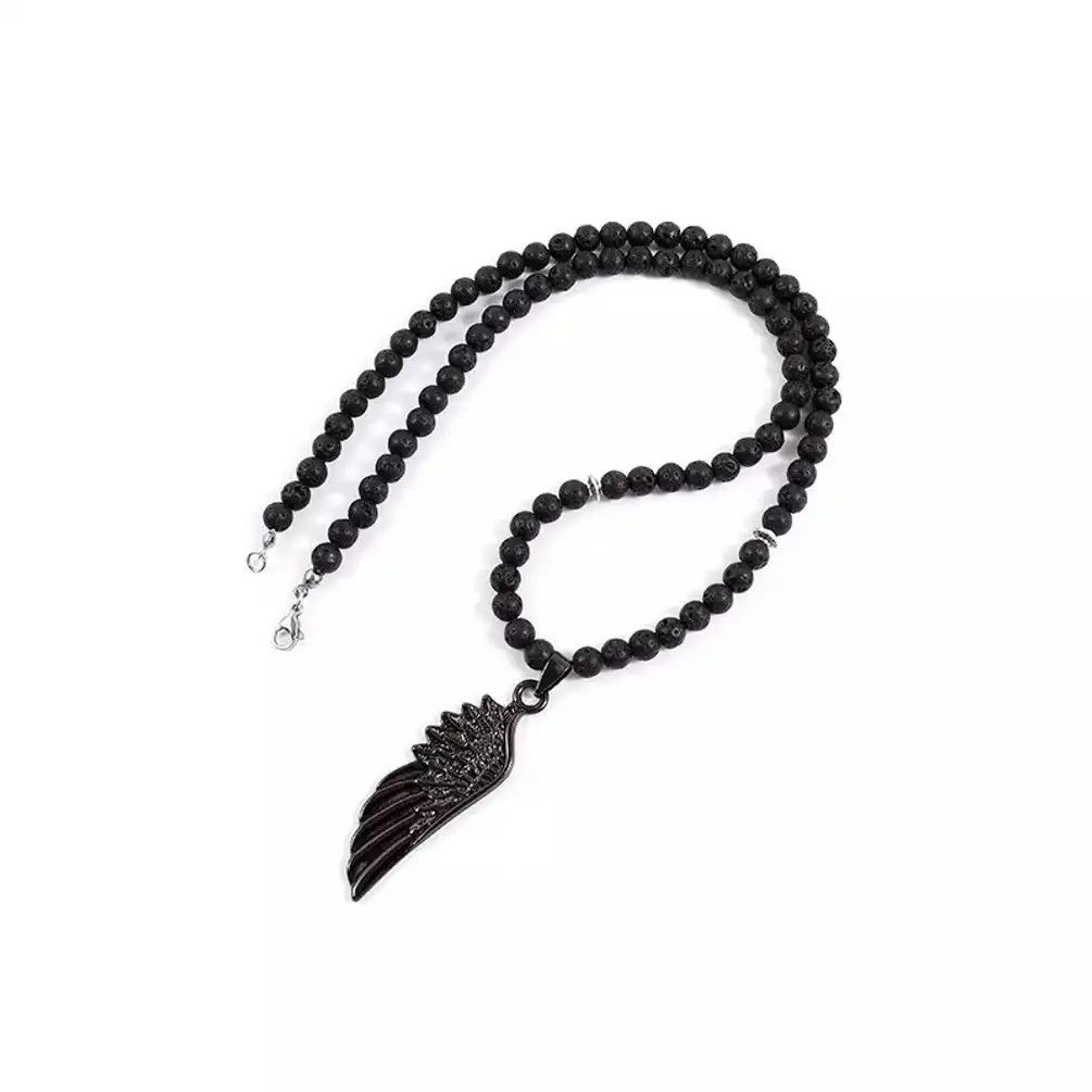 Handmade Vintage Feather Pendant Necklace Size ONE SIZE - 3 Thumbnail