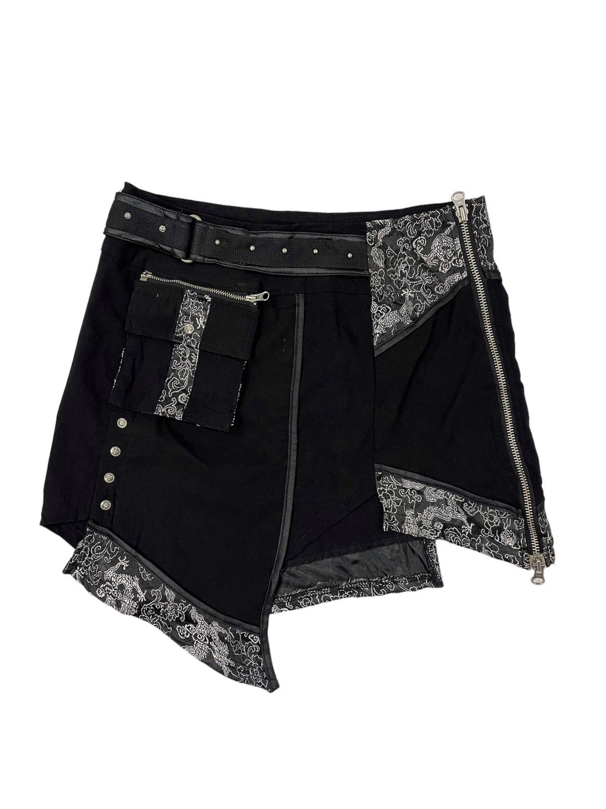 OzzOn punker Sharp end Bondage Gothic Skirt