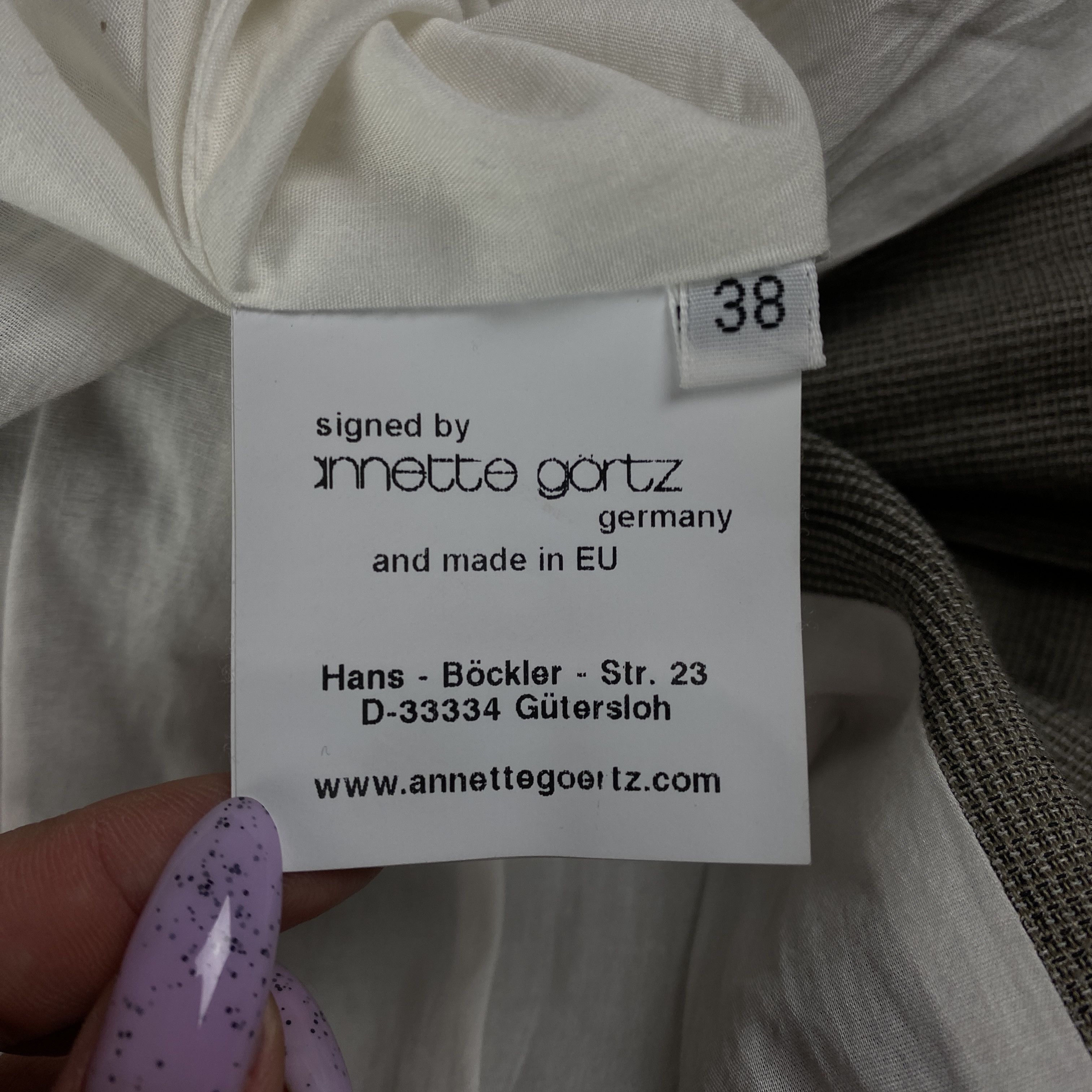 Annette Gortz Womens Coat Jacket Annette Gortz Size 38 Size XS / US 0-2 / IT 36-38 - 7 Thumbnail