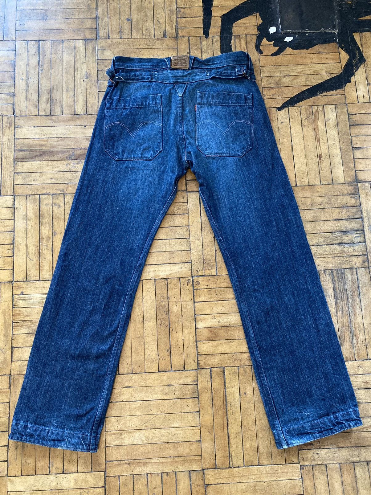 Jeans Levi's Big E Vintage - Taille L Bleu - Occasion Bon état