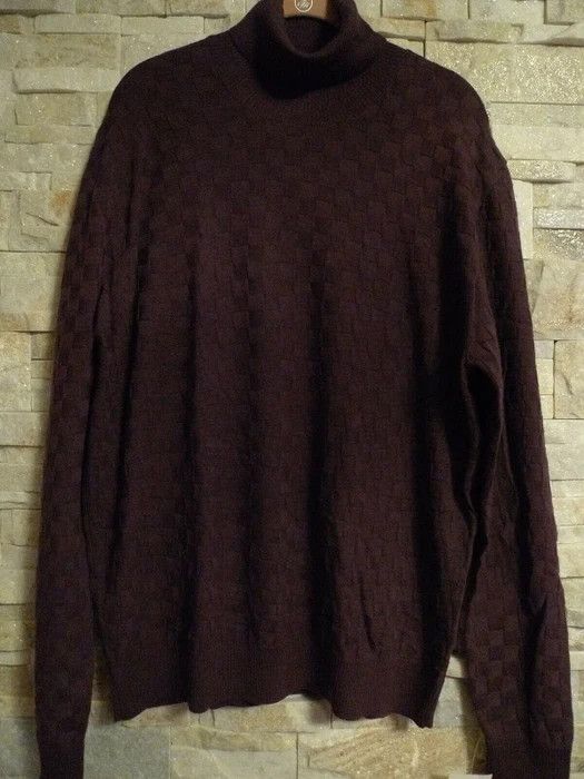 image of Holton Halston 100%virgin Wool Turtleneck Sweater Italy, Men's (Size XL)