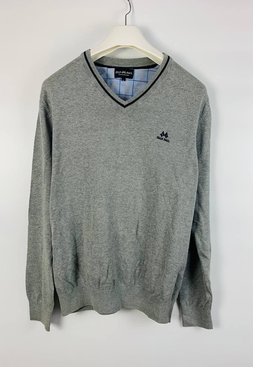 Vintage Jean Paul sweater gray cotton L Size US L / EU 52-54 / 3 - 1 Thumbnail