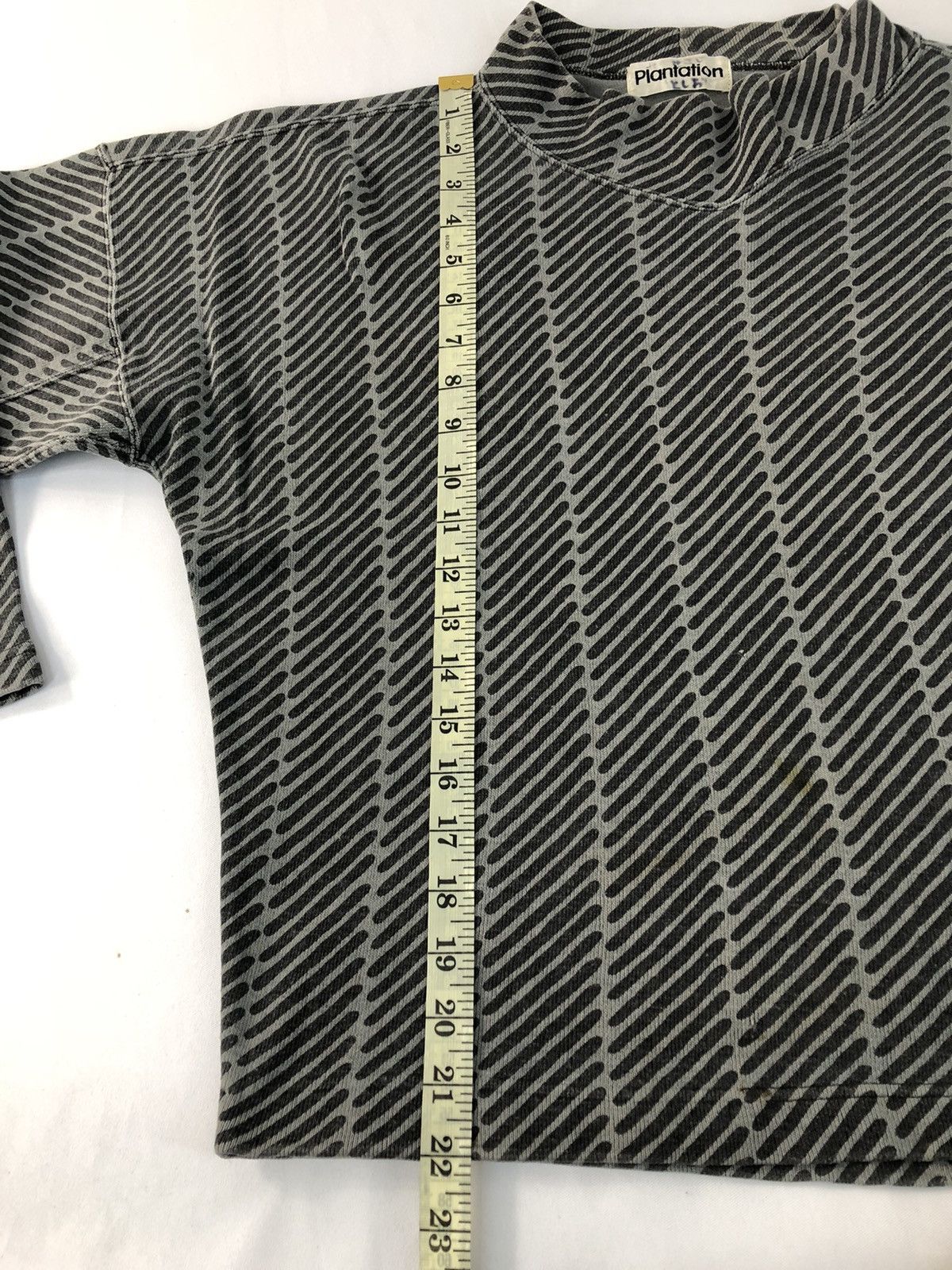 Designer × Issey Miyake × Japanese Brand 90s Plantation Issey Miyake Striped Turtle Neck Design Size M / US 6-8 / IT 42-44 - 8 Thumbnail