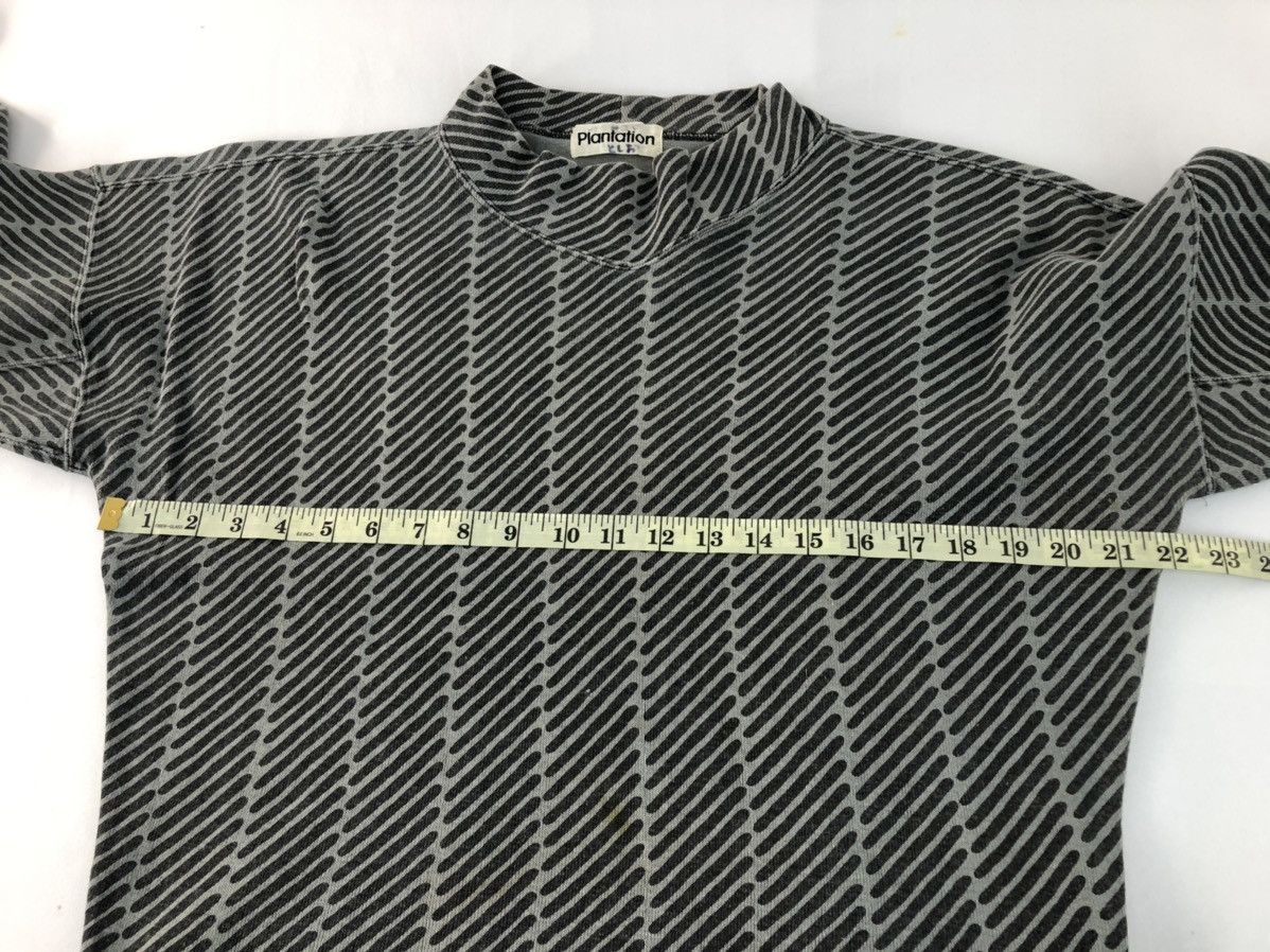 Designer × Issey Miyake × Japanese Brand 90s Plantation Issey Miyake Striped Turtle Neck Design Size M / US 6-8 / IT 42-44 - 7 Thumbnail