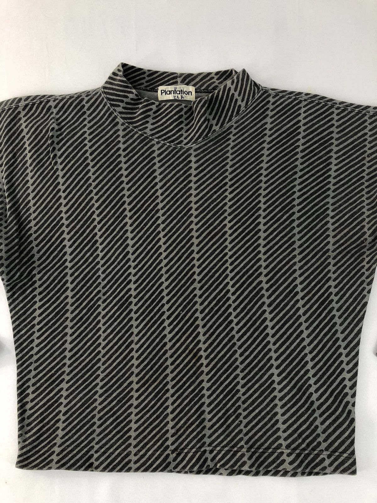 Designer × Issey Miyake × Japanese Brand 90s Plantation Issey Miyake Striped Turtle Neck Design Size M / US 6-8 / IT 42-44 - 3 Thumbnail