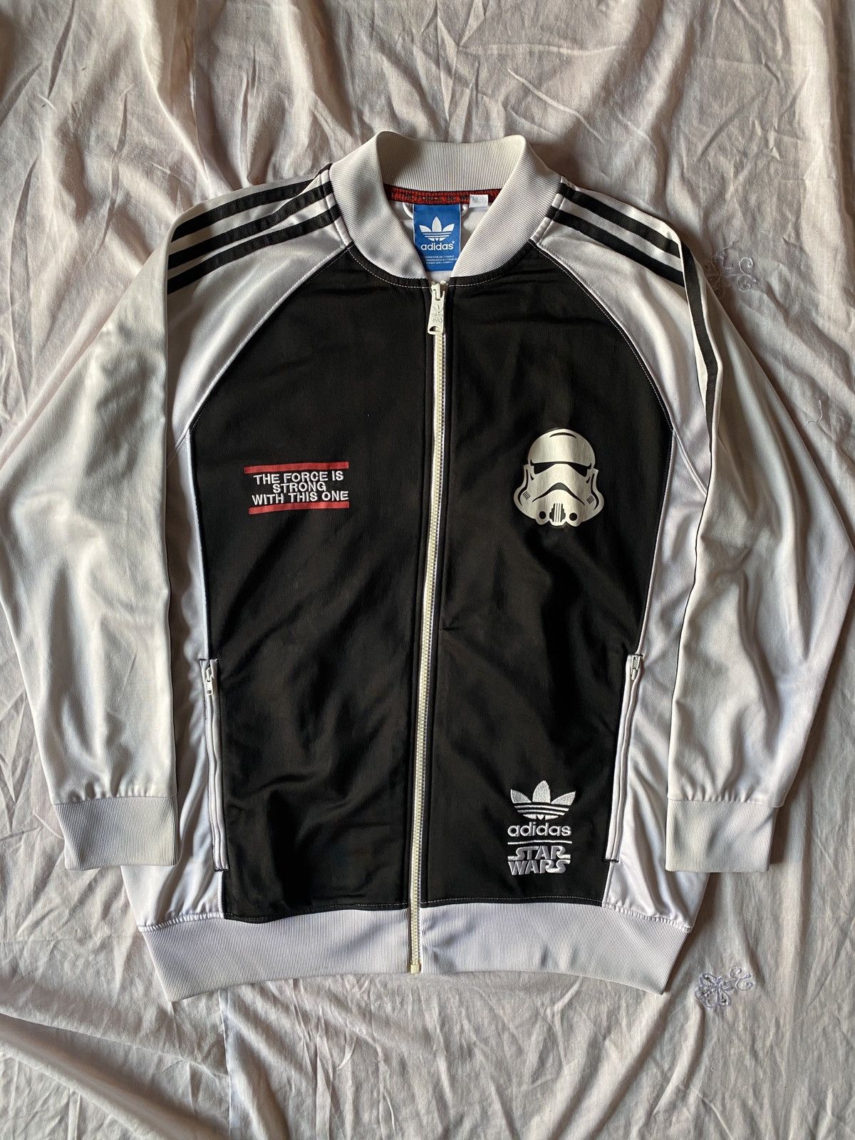 Adidas star wars jacket stormtrooper best sale