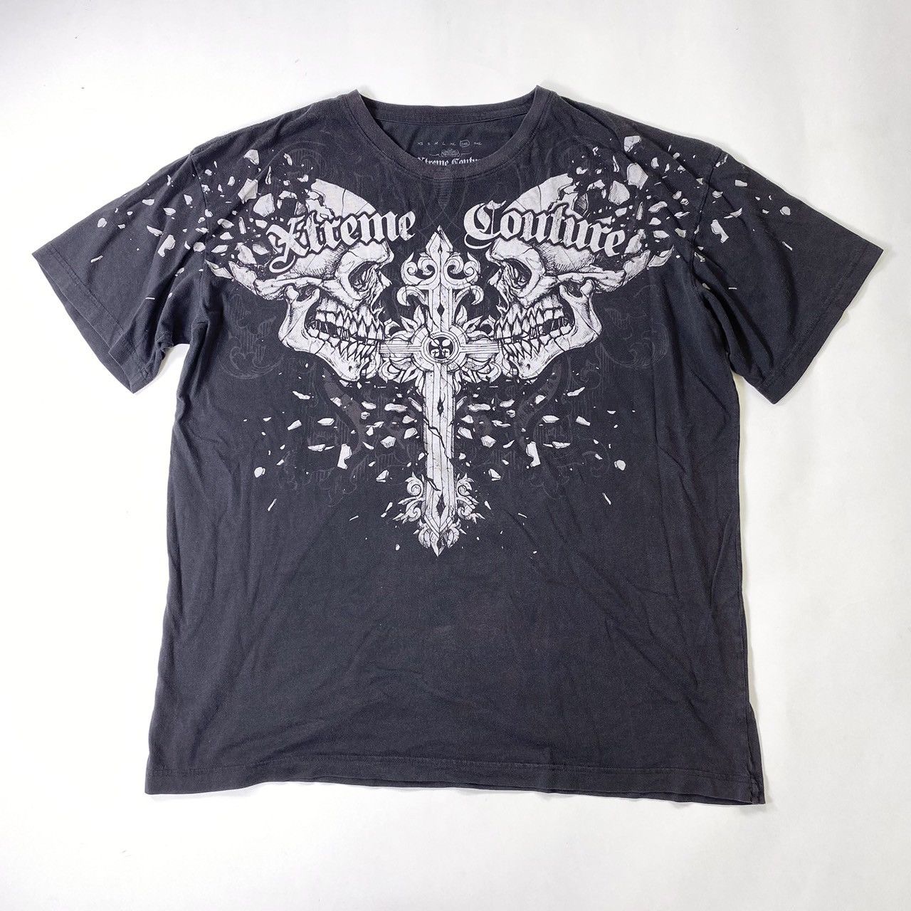 Xtreme Couture Camiseta De Manga Corta Para Hombre, Negro -, 4X-Large