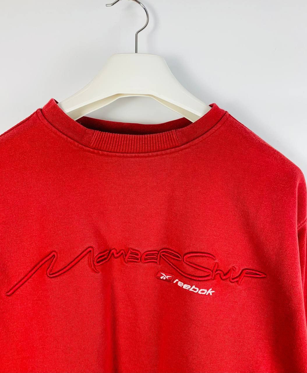 Reebok Reebok Vintage sweatshirt cotton red M Size US M / EU 48-50 / 2 - 2 Thumbnail