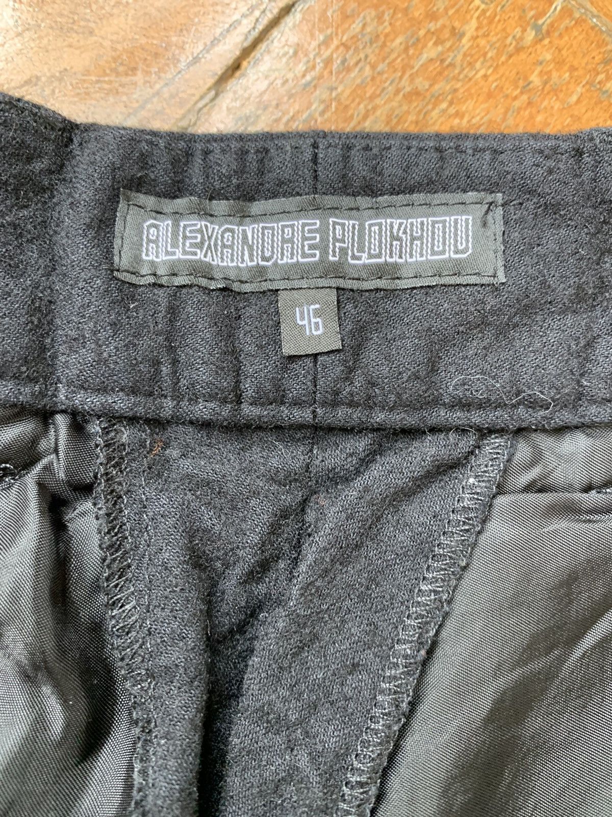 Alexandre Plokhov Italian made black boiled wool tapered slim pants Size US 28 / EU 44 - 7 Thumbnail