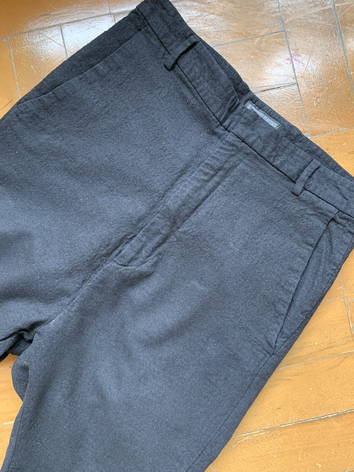 Alexandre Plokhov Italian made black boiled wool tapered slim pants Size US 28 / EU 44 - 5 Thumbnail
