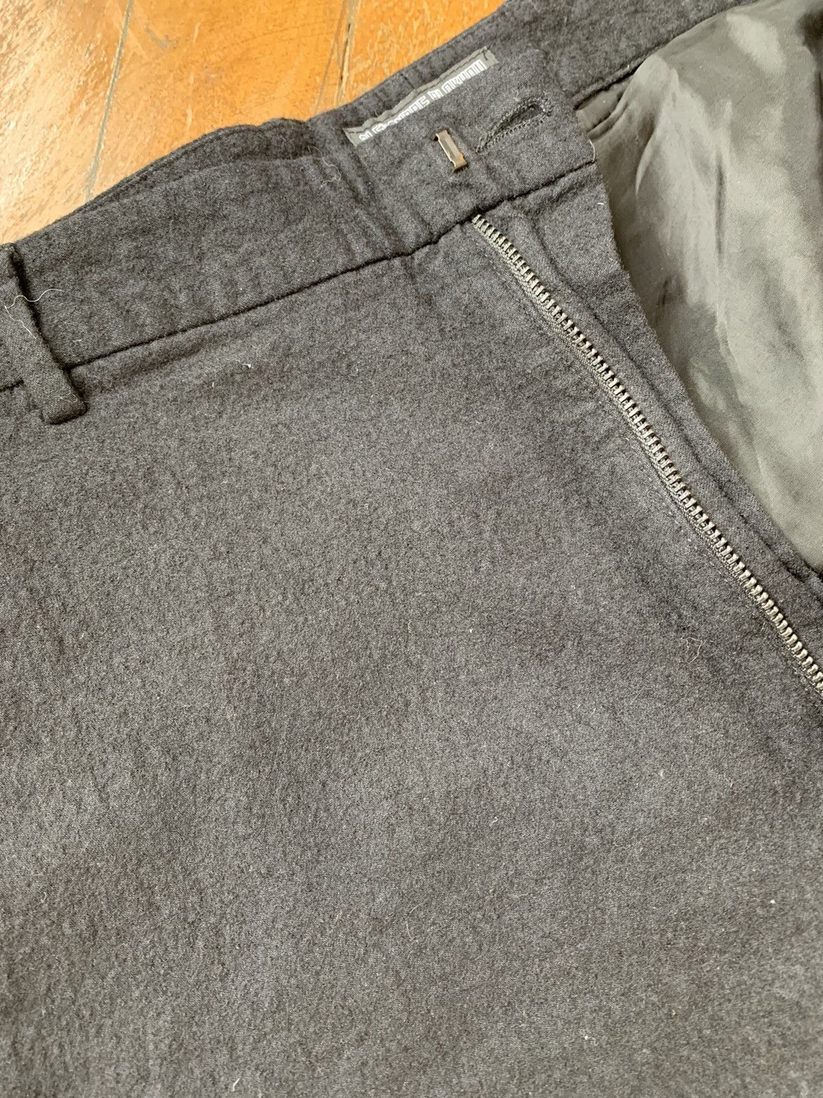 Alexandre Plokhov Italian made black boiled wool tapered slim pants Size US 28 / EU 44 - 8 Thumbnail