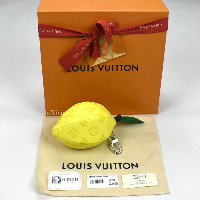 Louis Vuitton Louis Vuitton Yellow Monogram Lemon Fruit Zipper Pouch 2022 Size ONE SIZE - 2 Preview
