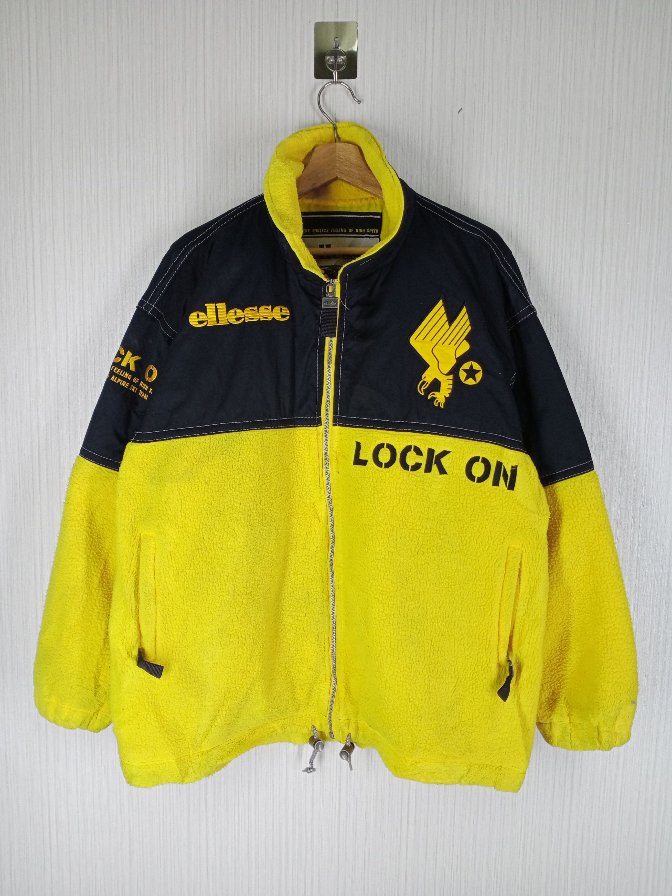 Ellesse Vintage Ellesse Italy by Golwind Lock On Fleece Jacket Size US XL / EU 56 / 4 - 2 Thumbnail
