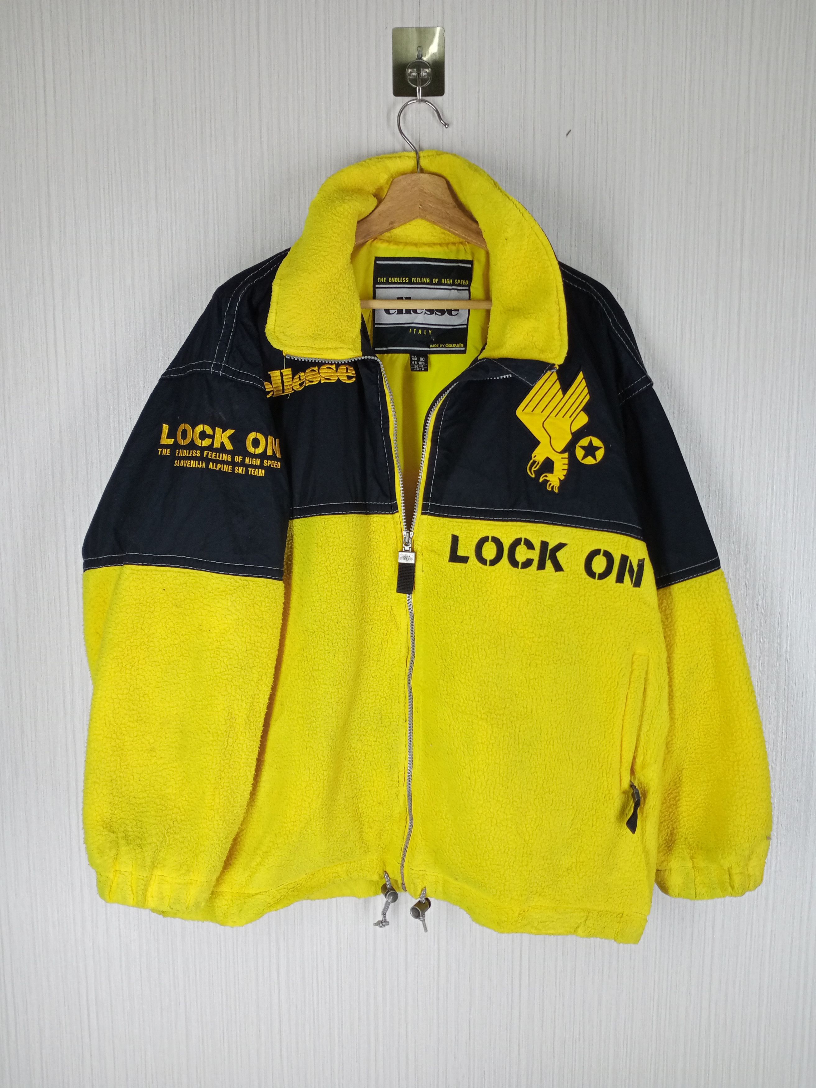 Ellesse Vintage Ellesse Italy by Golwind Lock On Fleece Jacket Size US XL / EU 56 / 4 - 1 Thumbnail