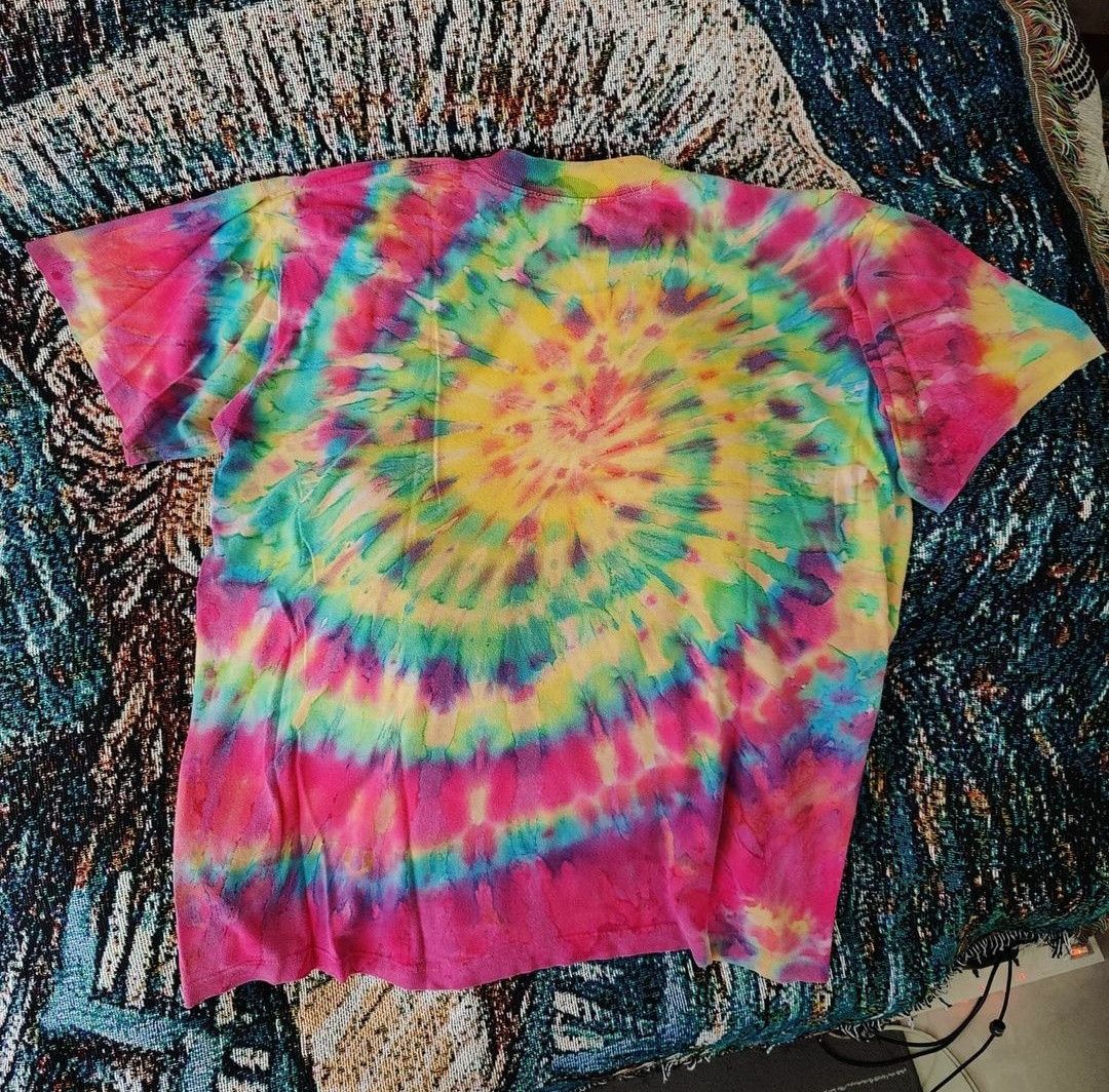Disney × Vintage vtg90s - Donald Duck Tie-dye (Rare) Size US XL / EU 56 / 4 - 2 Thumbnail