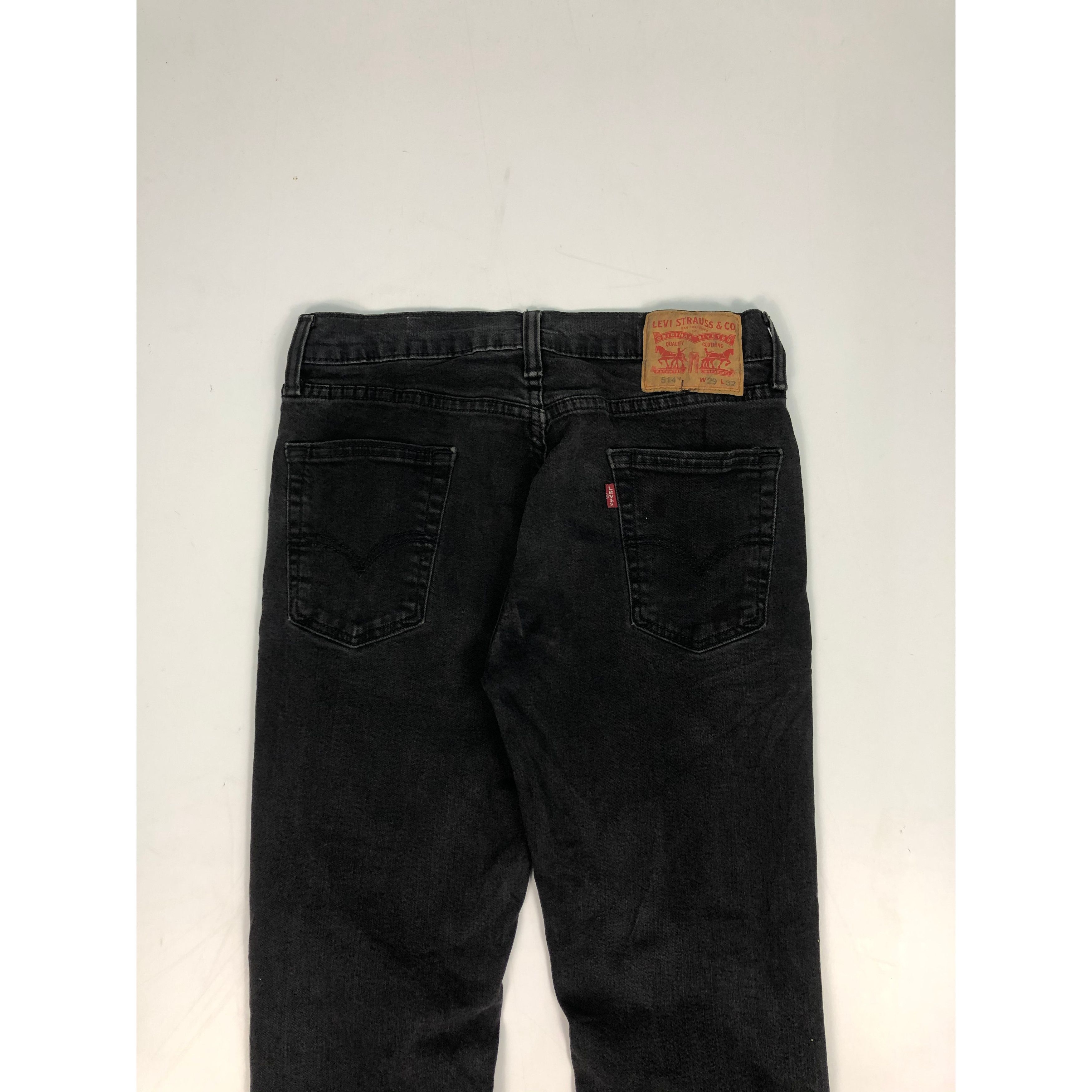 Levi's Vintage 90s Levis 514 Super Black Denim DP0095 Size US 29 - 4 Thumbnail
