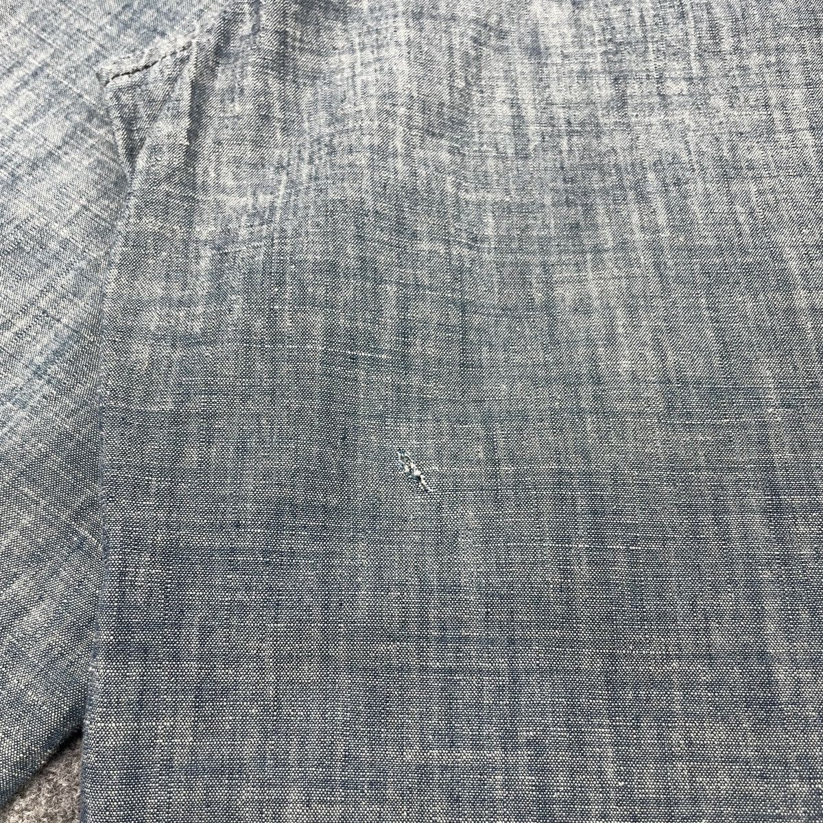 Levi's × Vintage Vintage Chambray 70's Levi's Distressed Leather Pocket Shirt Size US S / EU 44-46 / 1 - 11 Thumbnail
