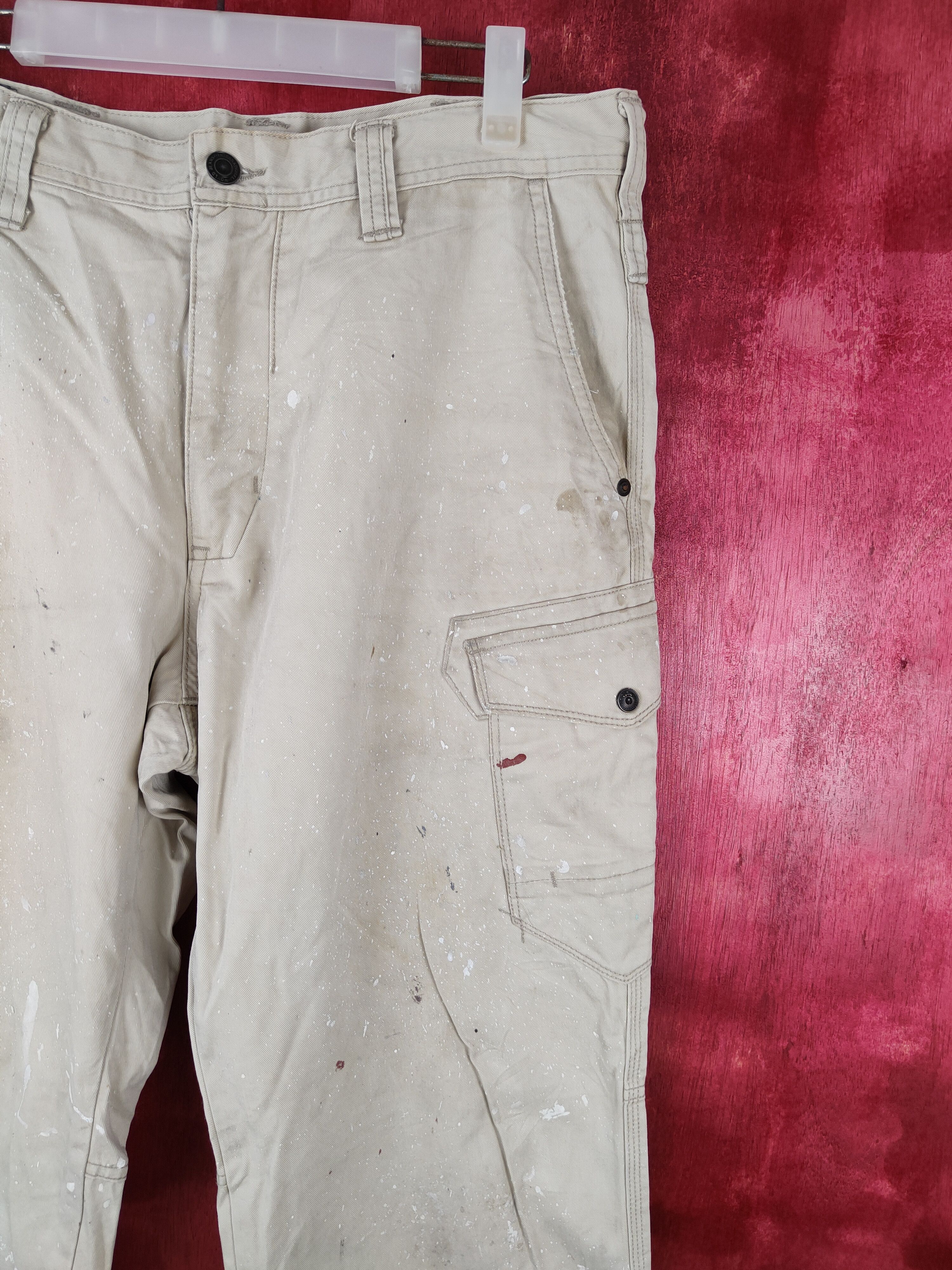 Japanese Brand × Vintage Evenriver Cream paint Multi Pocket Cargo Pants #5314 Size US 32 / EU 48 - 5 Thumbnail