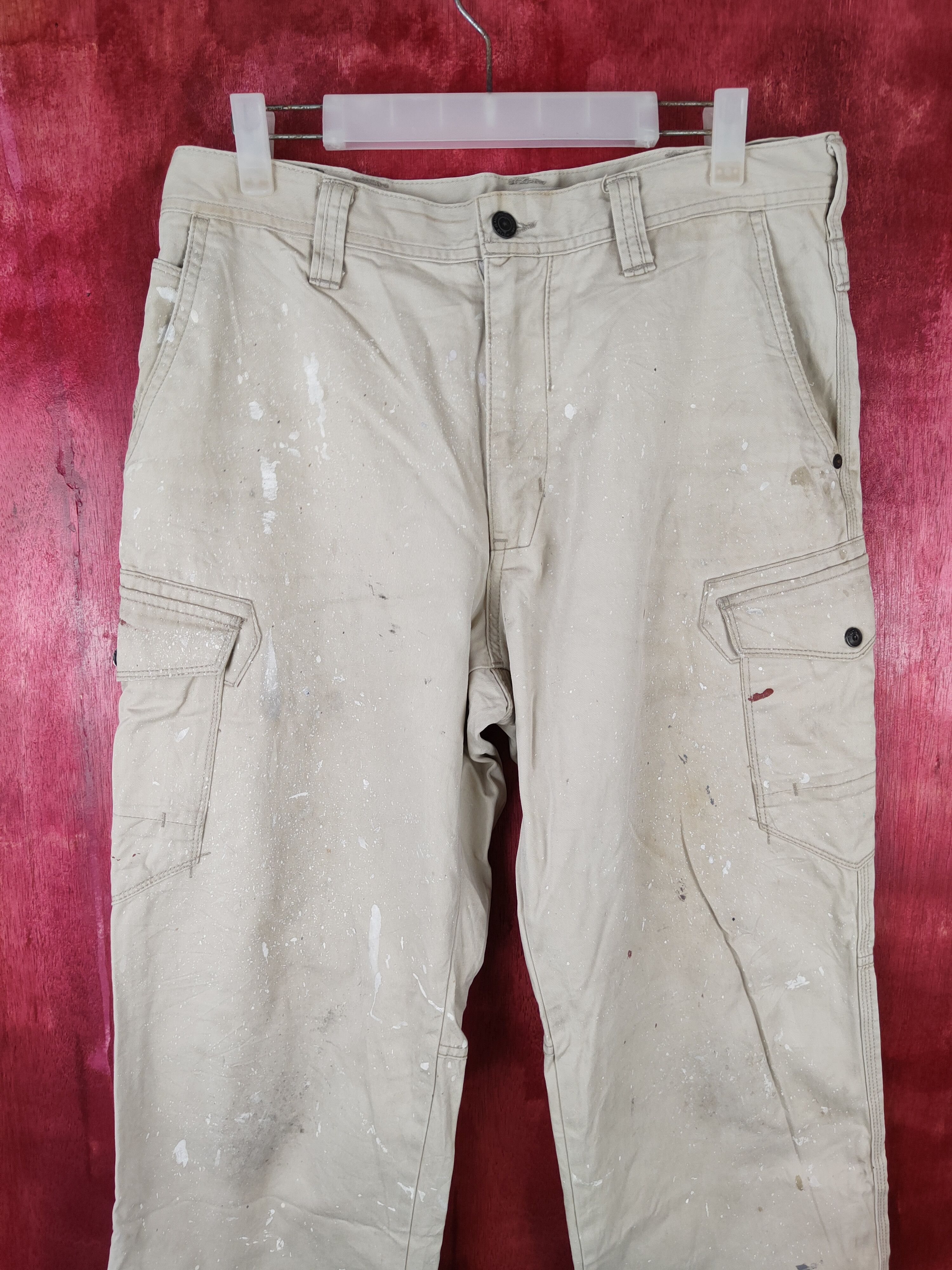 Japanese Brand × Vintage Evenriver Cream paint Multi Pocket Cargo Pants #5314 Size US 32 / EU 48 - 2 Thumbnail