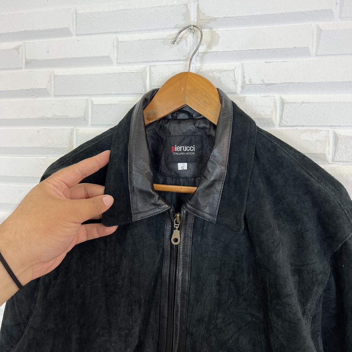Japanese Brand MULTI POCKET CARGO LEATHER JACKET PIERUCCI ITALIAN MODE Size US S / EU 44-46 / 1 - 6 Thumbnail