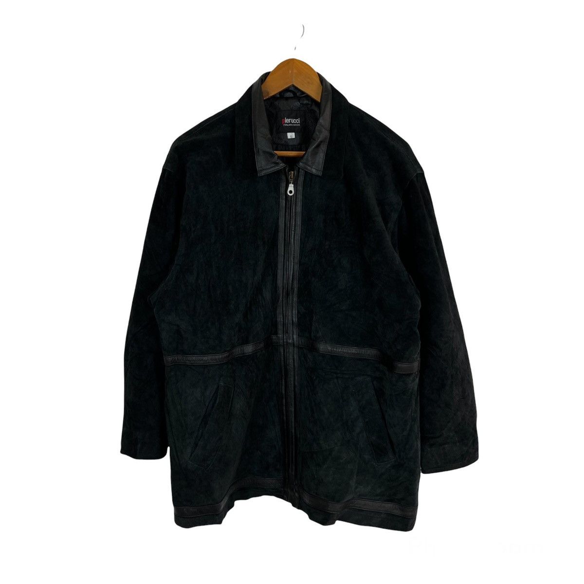 Japanese Brand MULTI POCKET CARGO LEATHER JACKET PIERUCCI ITALIAN MODE Size US S / EU 44-46 / 1 - 1 Thumbnail