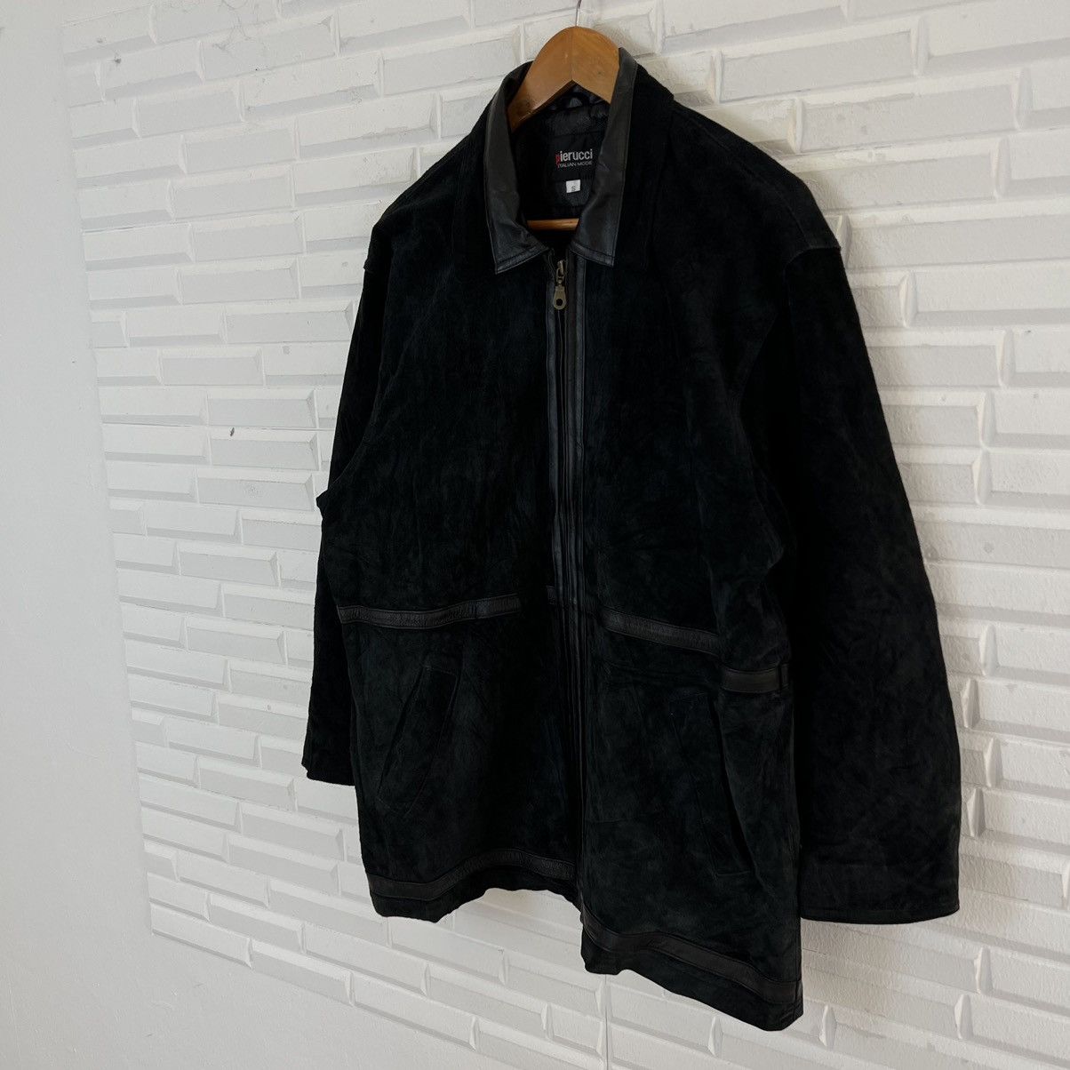 Japanese Brand MULTI POCKET CARGO LEATHER JACKET PIERUCCI ITALIAN MODE Size US S / EU 44-46 / 1 - 2 Thumbnail