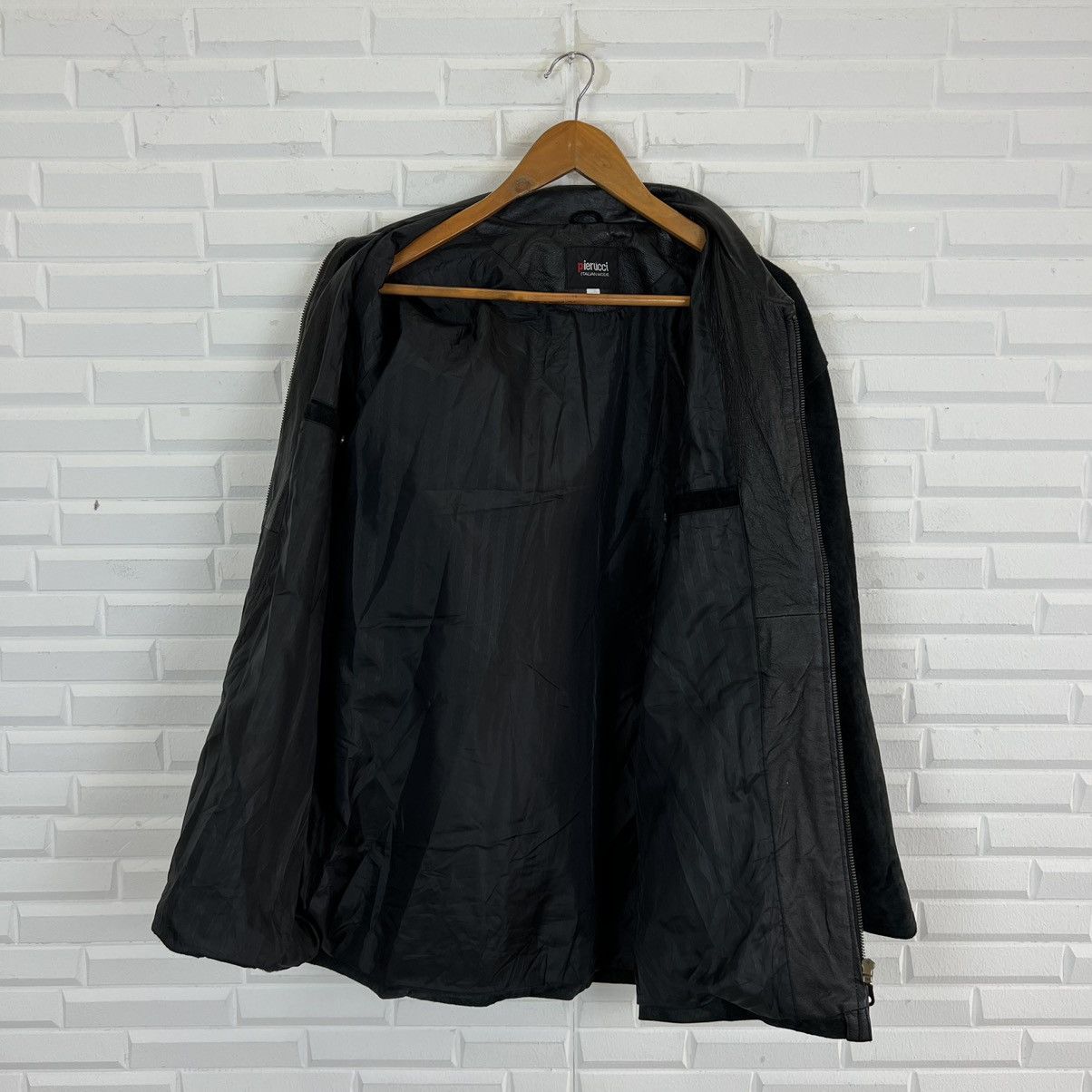 Japanese Brand MULTI POCKET CARGO LEATHER JACKET PIERUCCI ITALIAN MODE Size US S / EU 44-46 / 1 - 10 Thumbnail