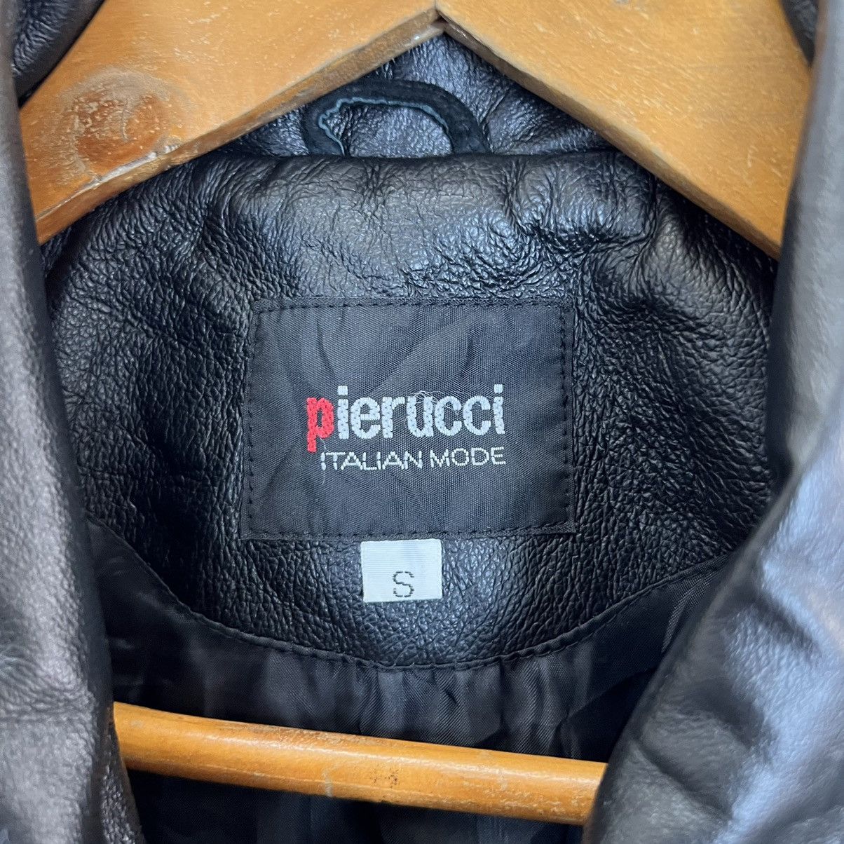 Japanese Brand MULTI POCKET CARGO LEATHER JACKET PIERUCCI ITALIAN MODE Size US S / EU 44-46 / 1 - 13 Thumbnail