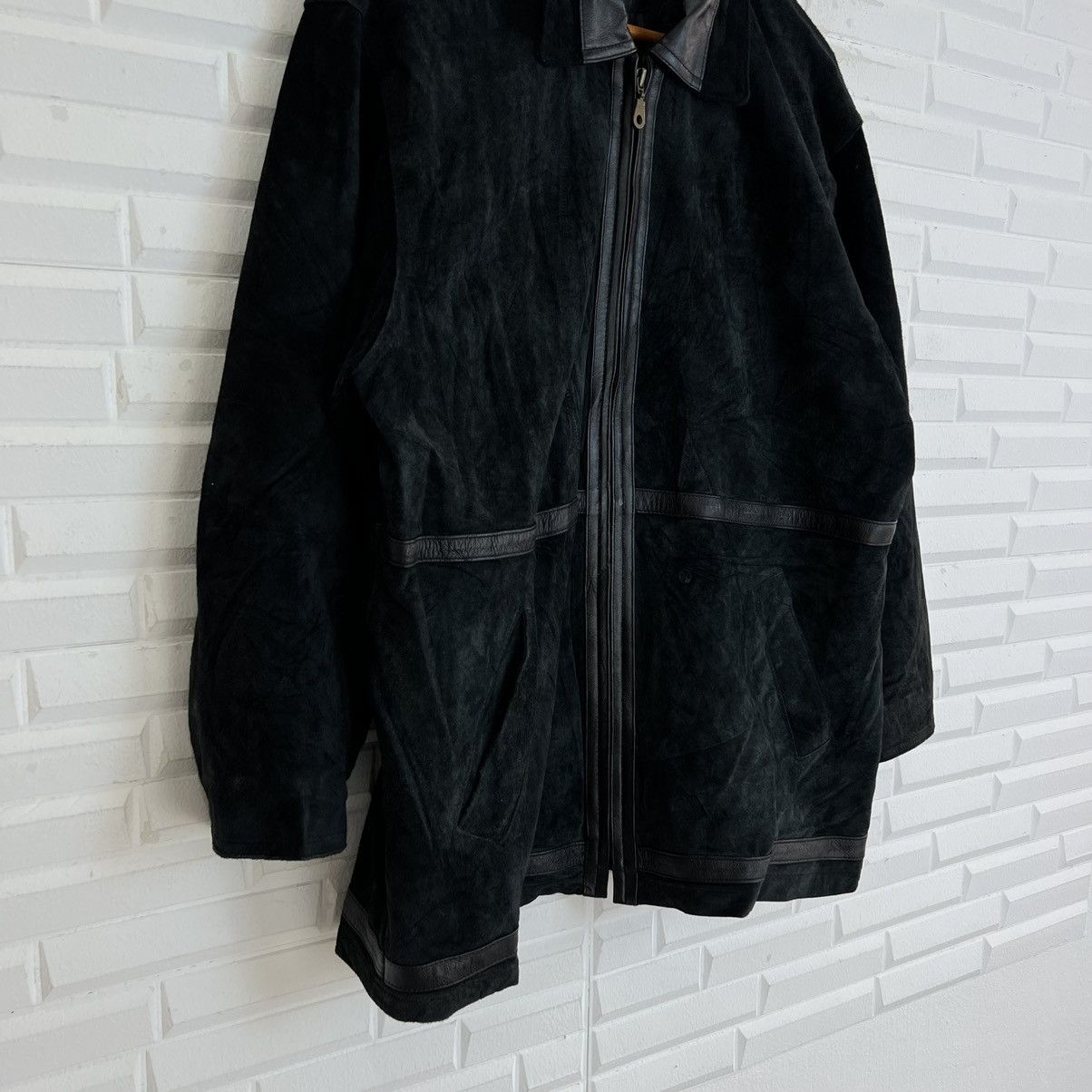Japanese Brand MULTI POCKET CARGO LEATHER JACKET PIERUCCI ITALIAN MODE Size US S / EU 44-46 / 1 - 4 Thumbnail