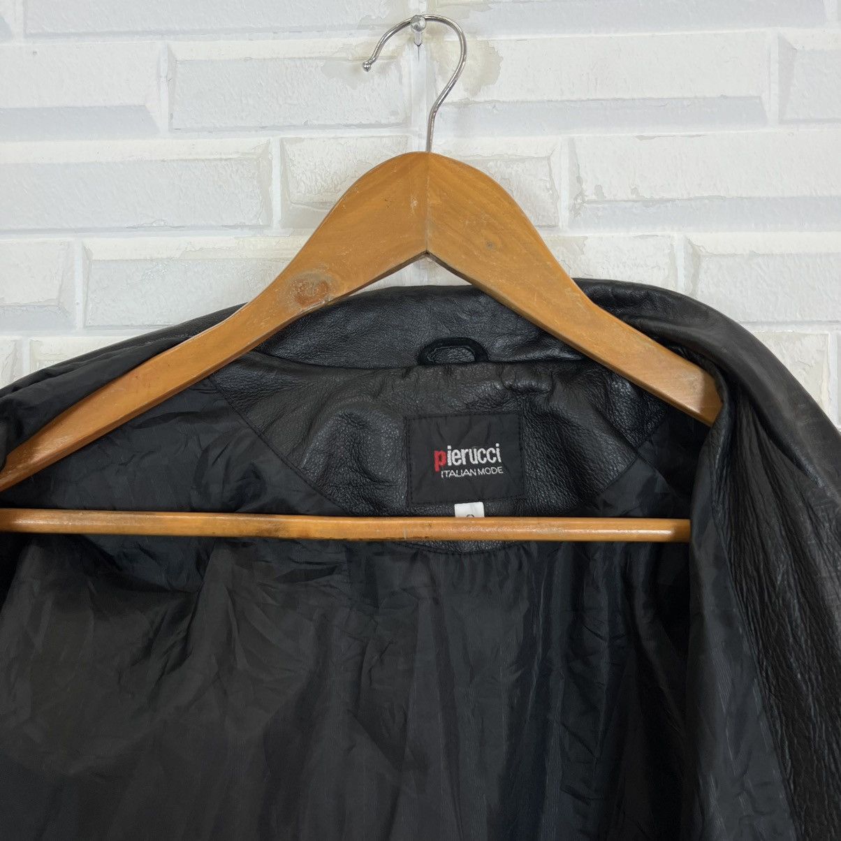 Japanese Brand MULTI POCKET CARGO LEATHER JACKET PIERUCCI ITALIAN MODE Size US S / EU 44-46 / 1 - 12 Thumbnail