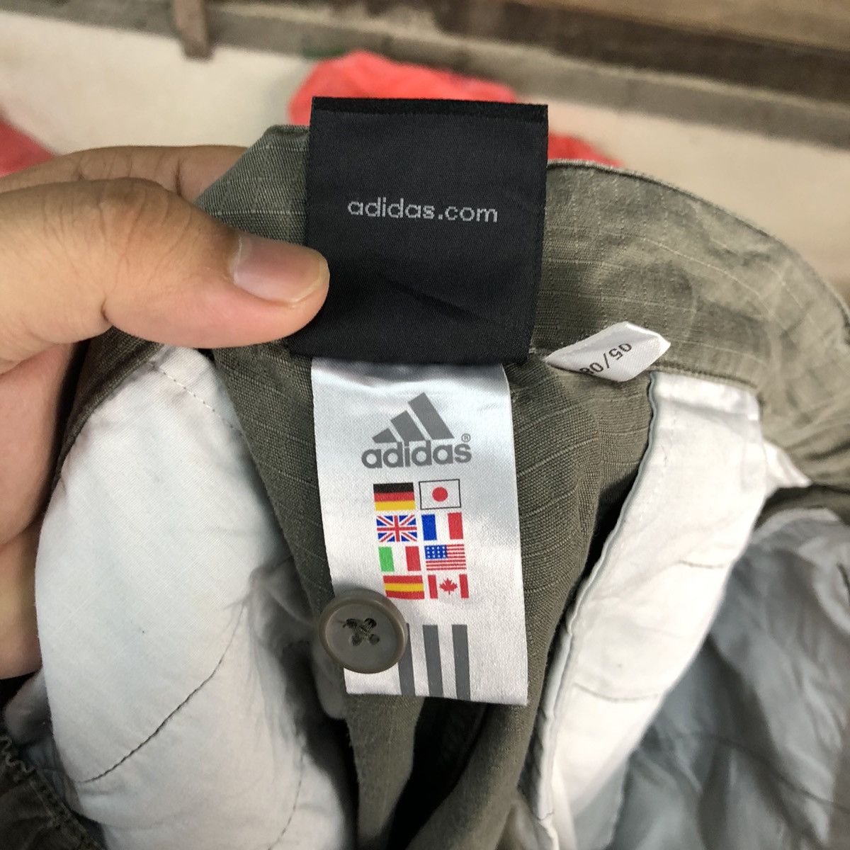 Adidas Adidas multipocket tactical Green Cargo Pants #3345 Size US 35 - 16 Thumbnail