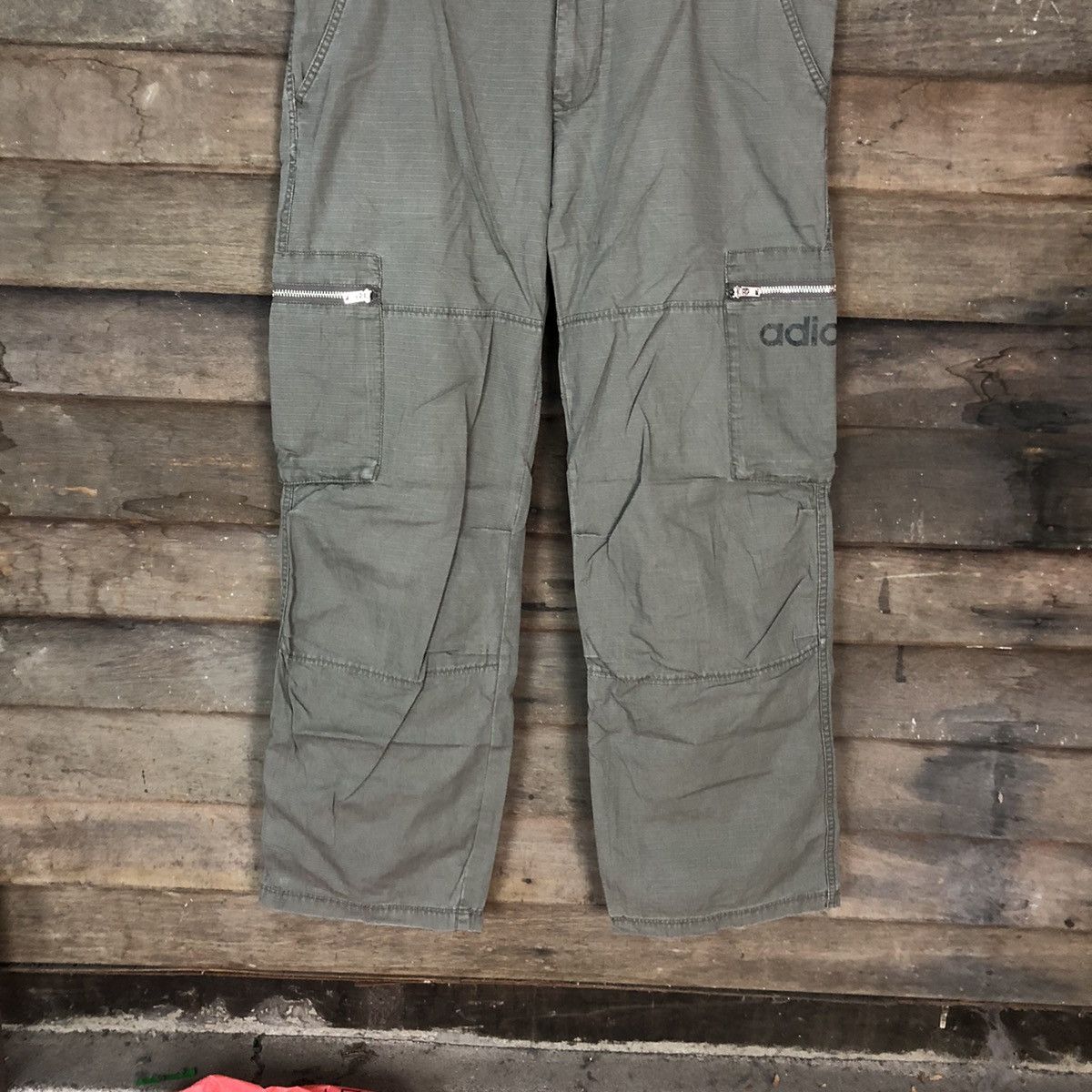 Adidas Adidas multipocket tactical Green Cargo Pants #3345 Size US 35 - 3 Thumbnail
