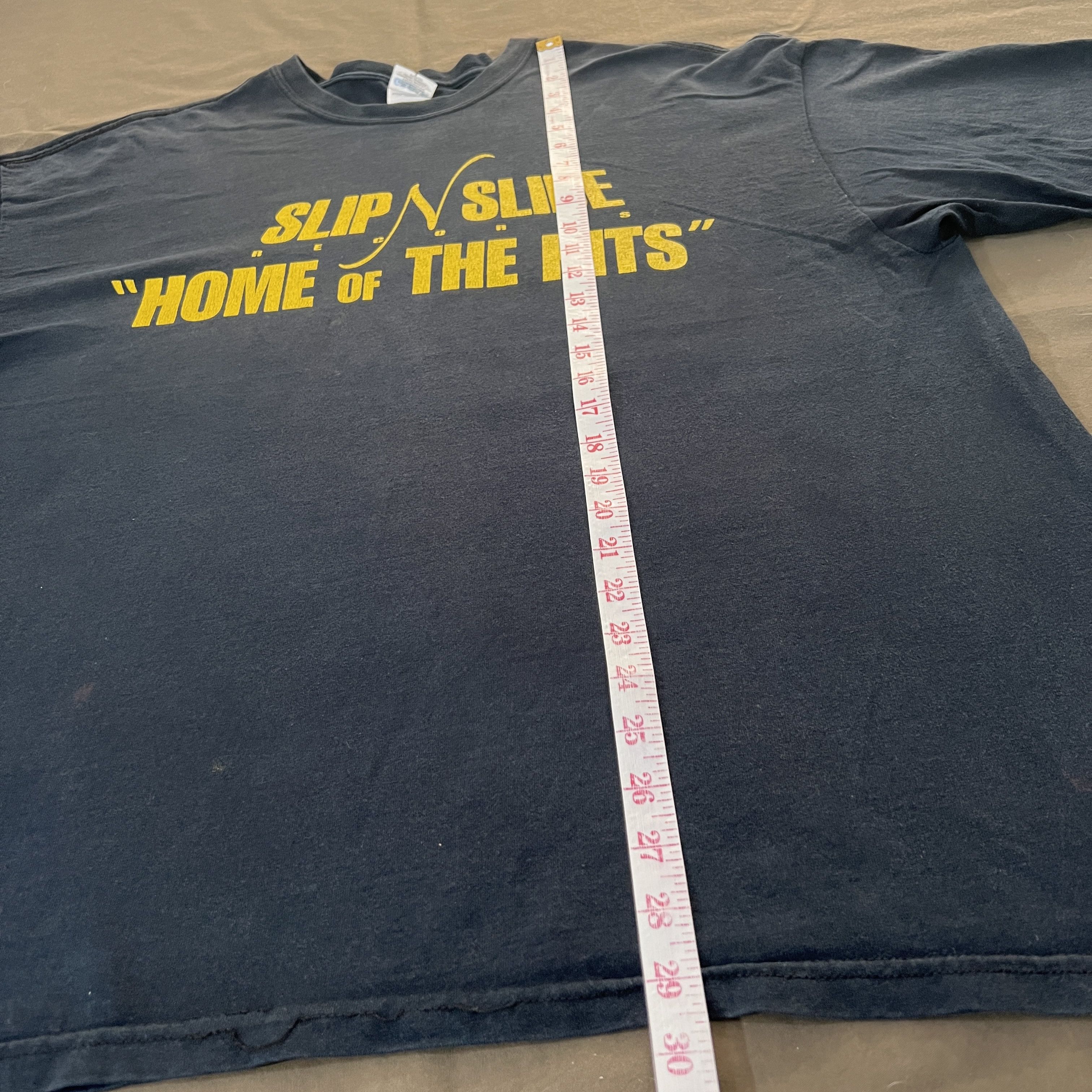 Rap Tees × Vintage Vintage Y2K Slip-n-Slide Records home of the hits Tee Faded Size US XXL / EU 58 / 5 - 11 Thumbnail