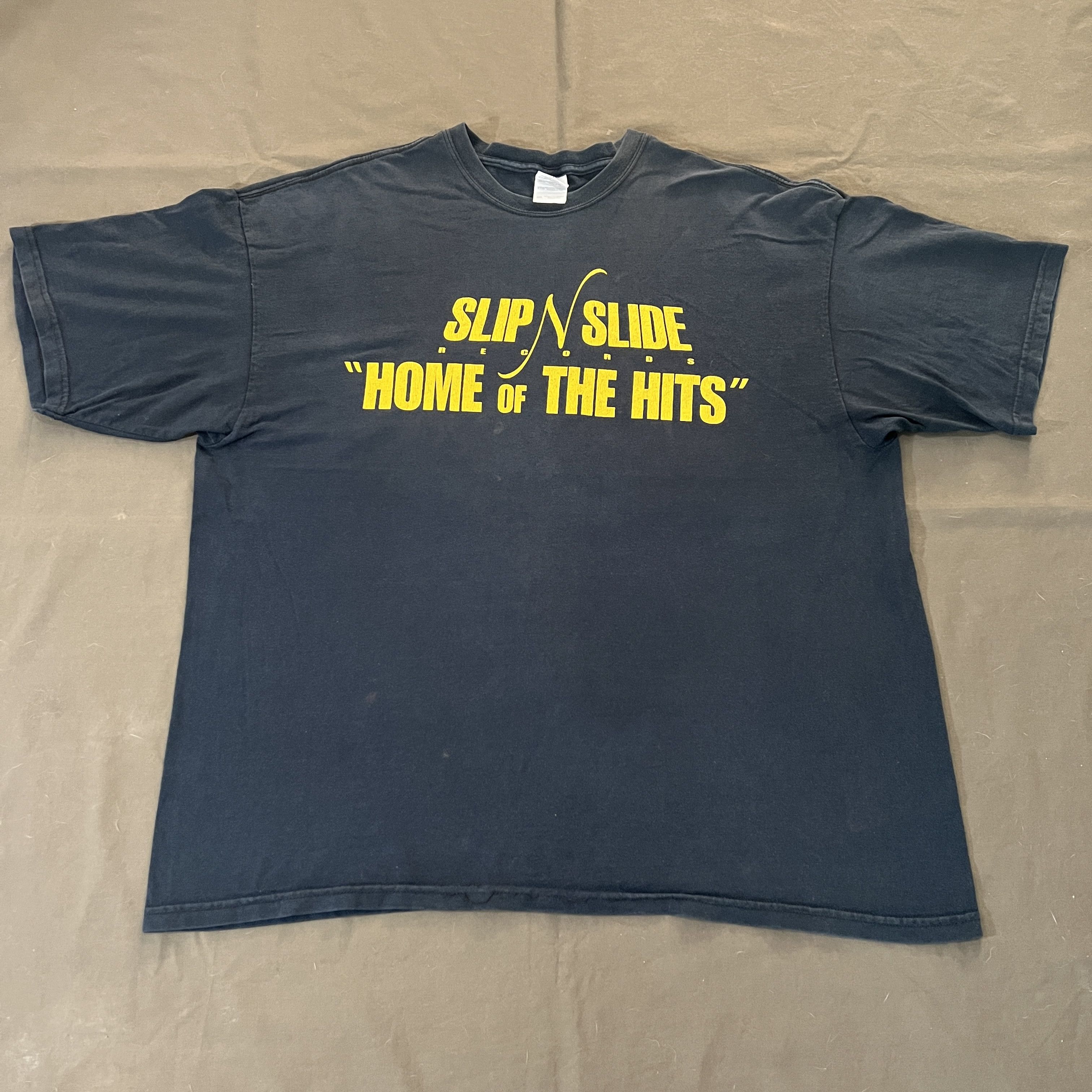Rap Tees × Vintage Vintage Y2K Slip-n-Slide Records home of the hits Tee Faded Size US XXL / EU 58 / 5 - 2 Thumbnail