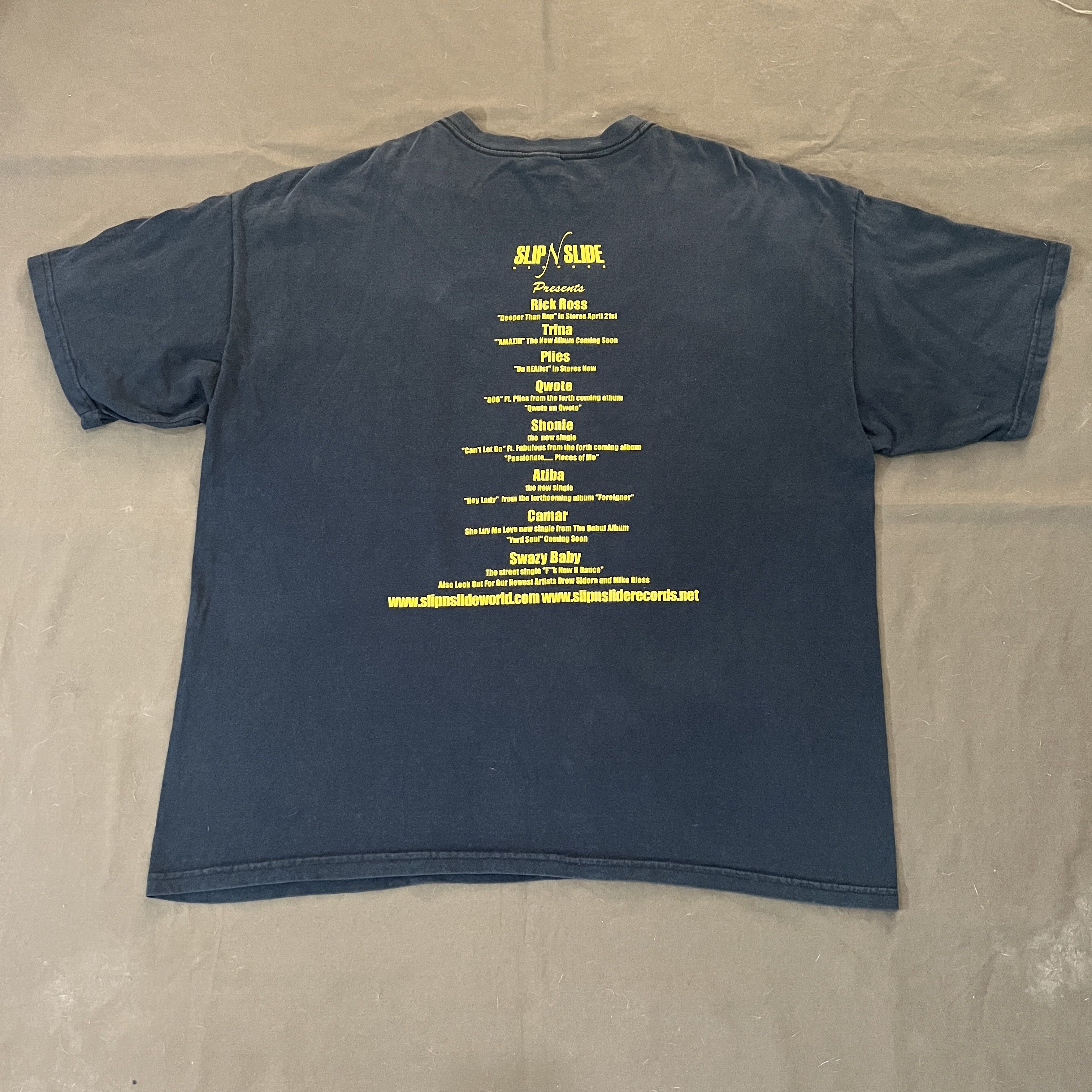 Rap Tees × Vintage Vintage Y2K Slip-n-Slide Records home of the hits Tee Faded Size US XXL / EU 58 / 5 - 8 Thumbnail