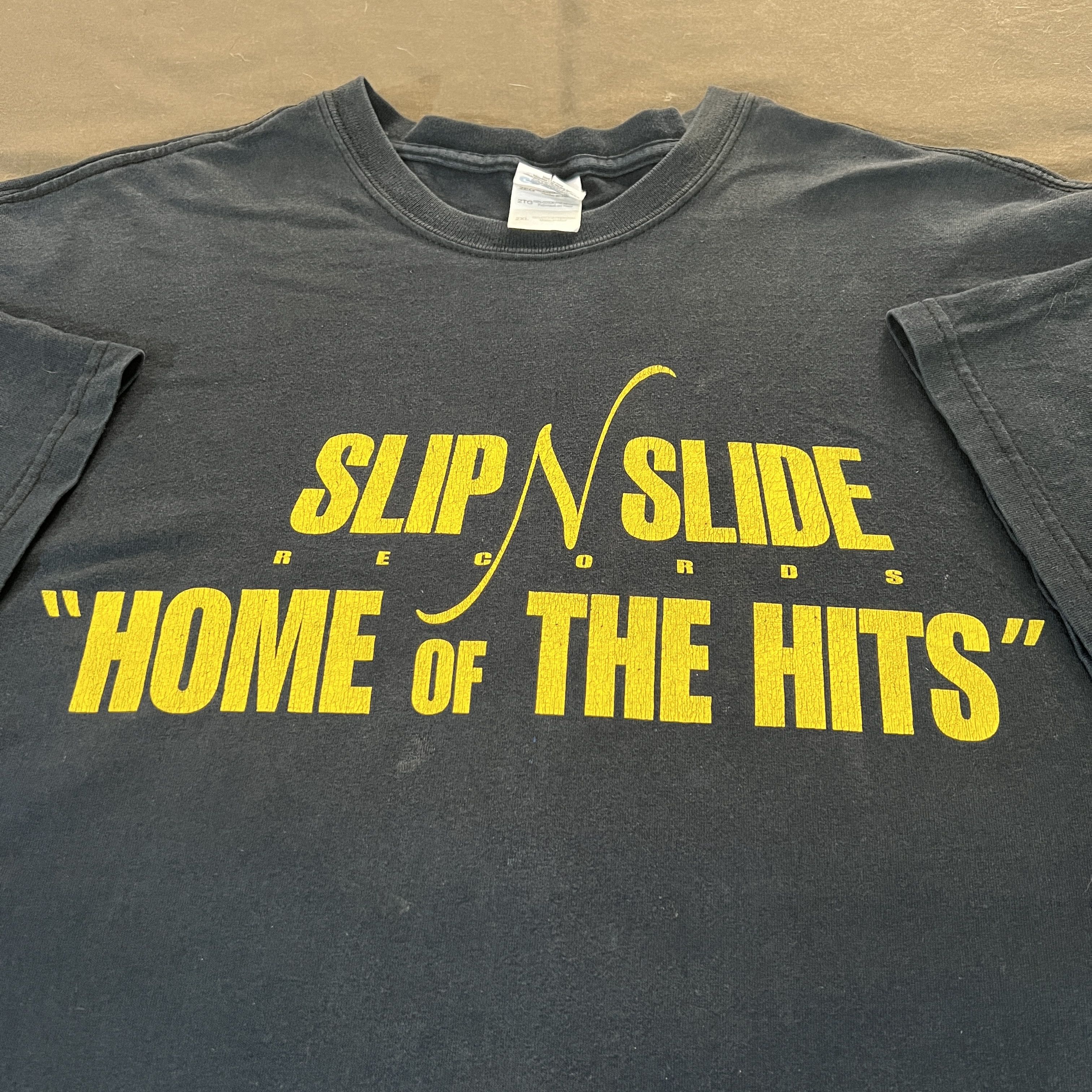Rap Tees × Vintage Vintage Y2K Slip-n-Slide Records home of the hits Tee Faded Size US XXL / EU 58 / 5 - 1 Thumbnail