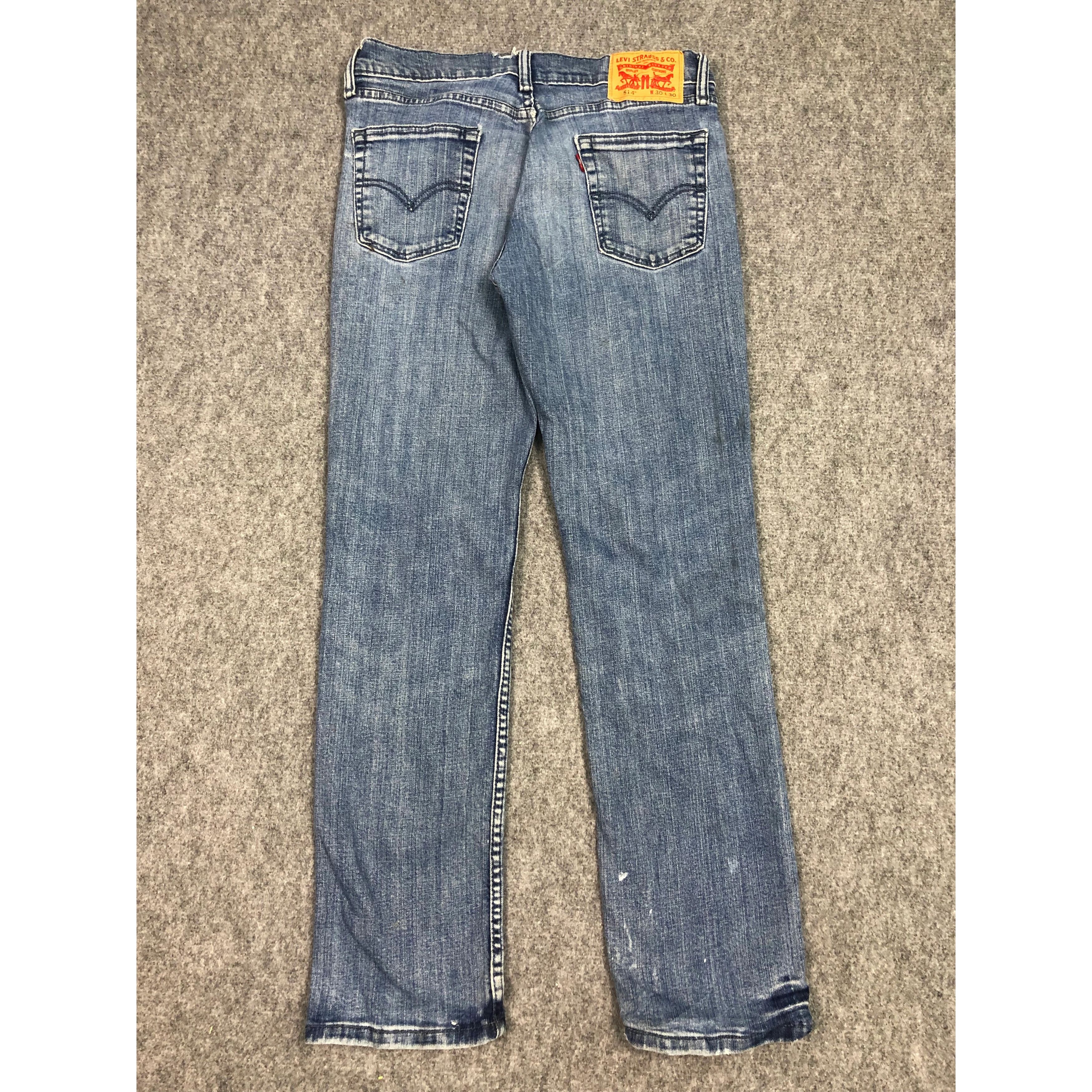 Levi's Vintage Levis 514 Blue Denim DP0187 Size US 29 - 2 Thumbnail