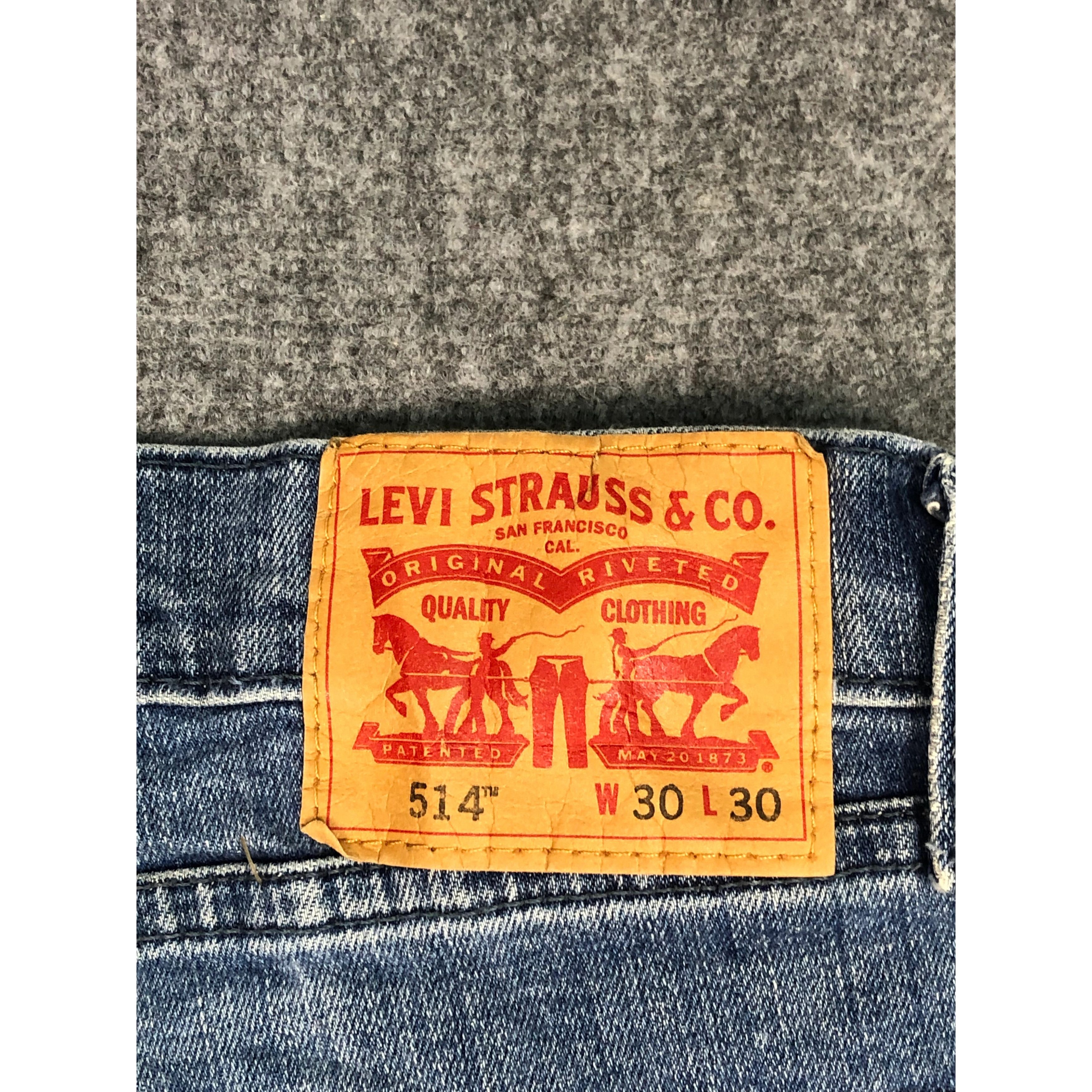 Levi's Vintage Levis 514 Blue Denim DP0187 Size US 29 - 5 Thumbnail