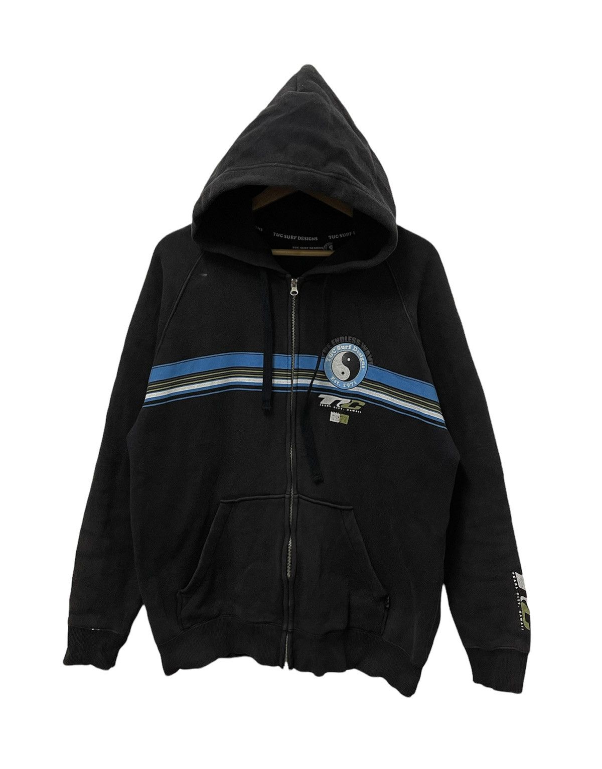 Japanese Brand × Vintage Vintage T&C Surf Surfing Ying Yang Big Logo Sweatshirt Size US L / EU 52-54 / 3 - 3 Thumbnail