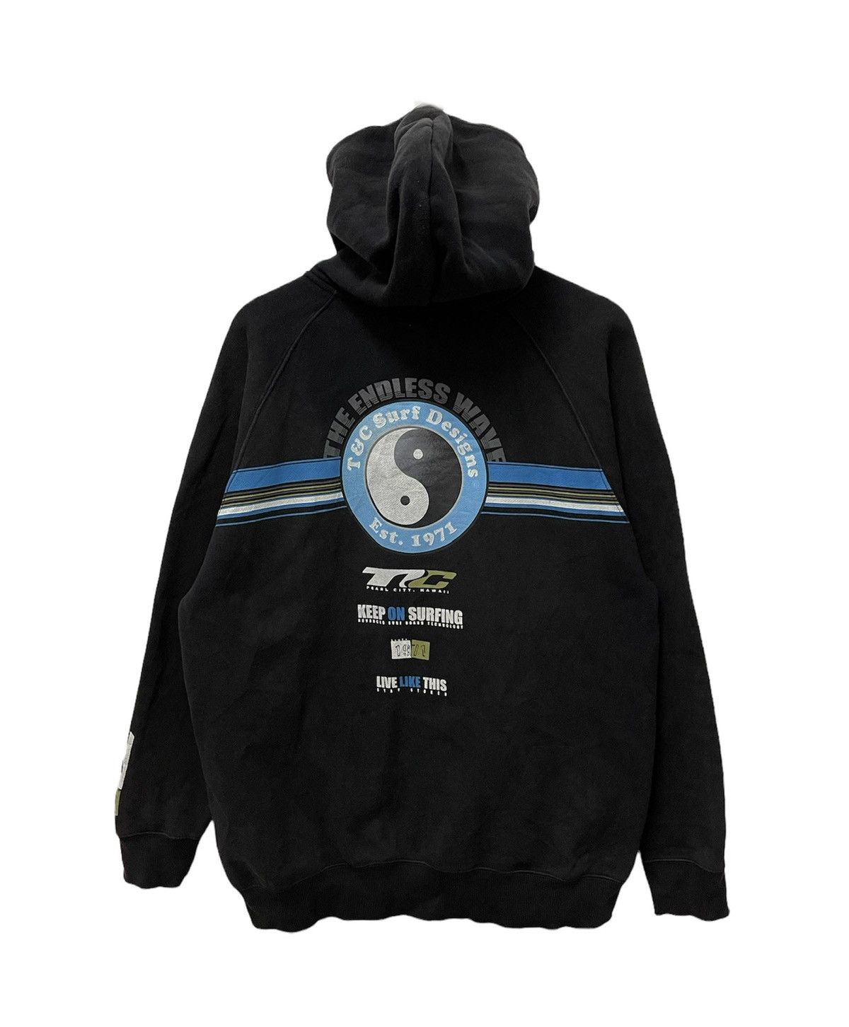 Japanese Brand × Vintage Vintage T&C Surf Surfing Ying Yang Big Logo Sweatshirt Size US L / EU 52-54 / 3 - 1 Thumbnail