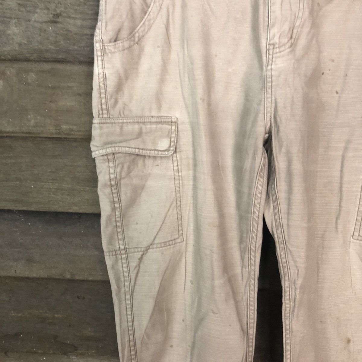 Japanese Brand Earth Brown multipocket utility cropped Cargo Pants #2409 Size 32" / US 10 / IT 46 - 6 Thumbnail