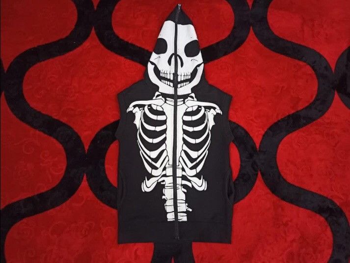 Seditionaries skeleton hoodie sleeveless full zipper like Size S / US 4 / IT 40 - 2 Thumbnail